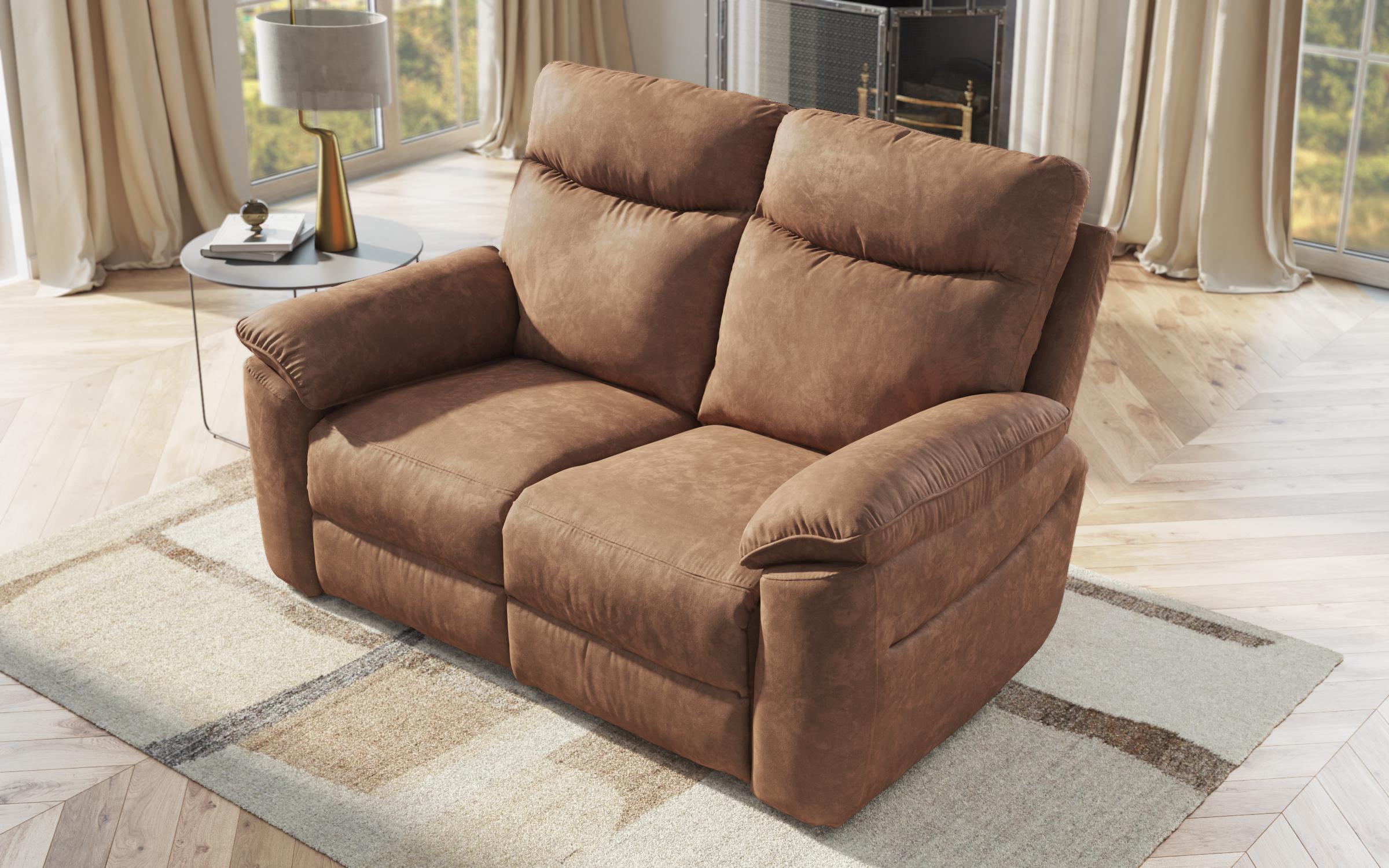 Recliner Adesto cu doua locuri /fara mecanism/, maro  4