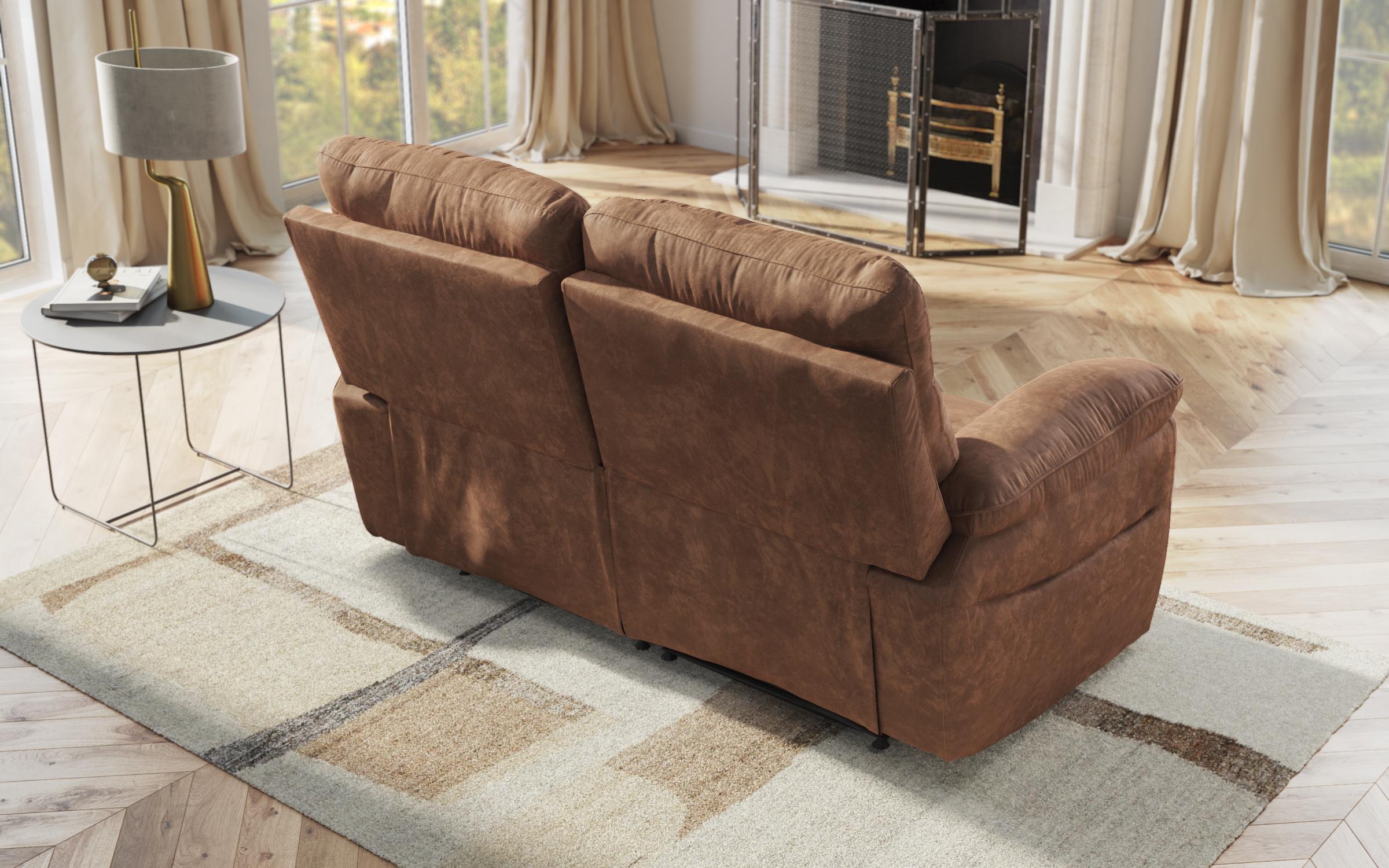Recliner Adesto cu doua locuri /fara mecanism/, maro  5