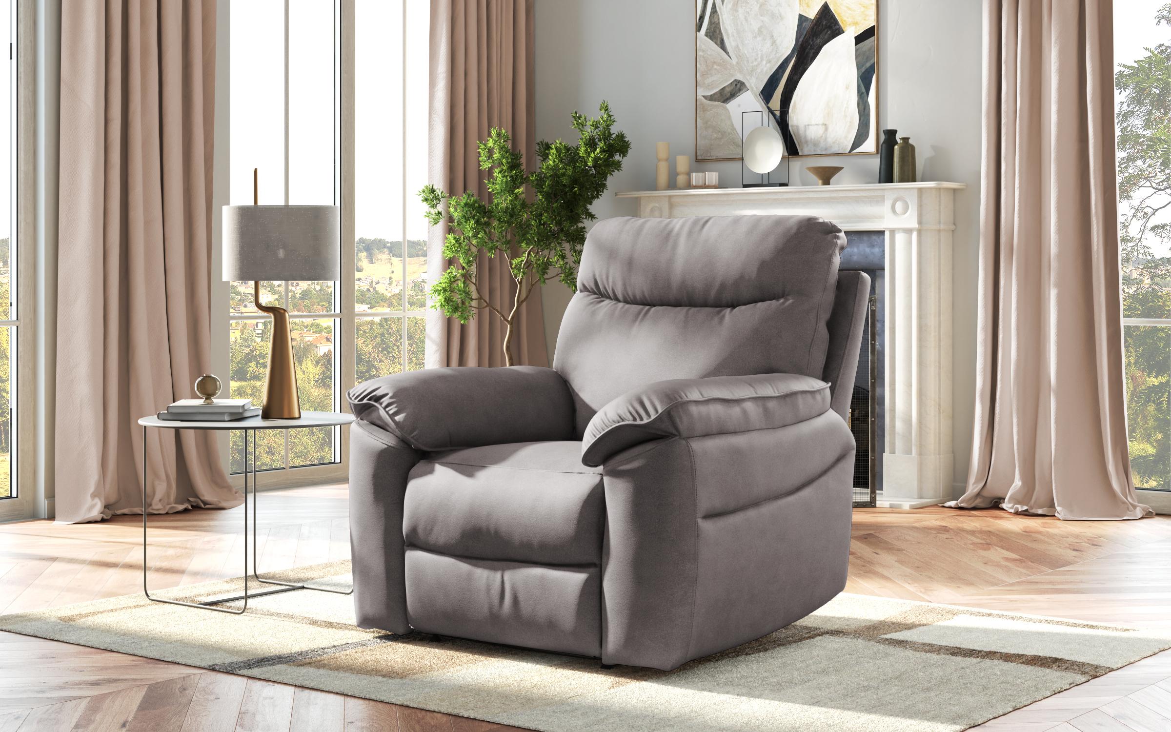 Recliner Adesto, fotoliu / cu mecanism electric/, gri 3