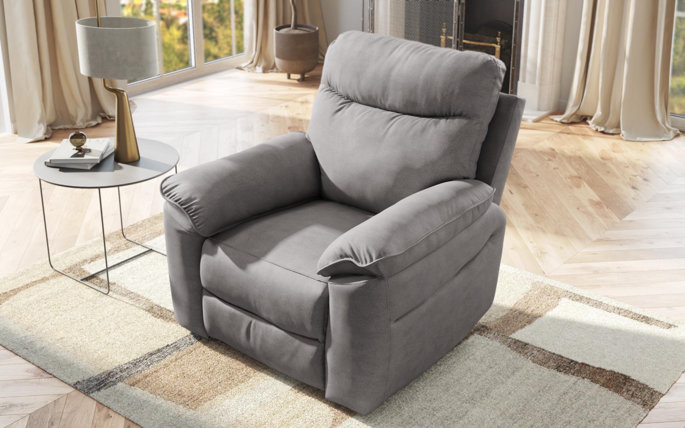 Recliner Adesto, fotoliu / cu mecanism electric/, gri 6