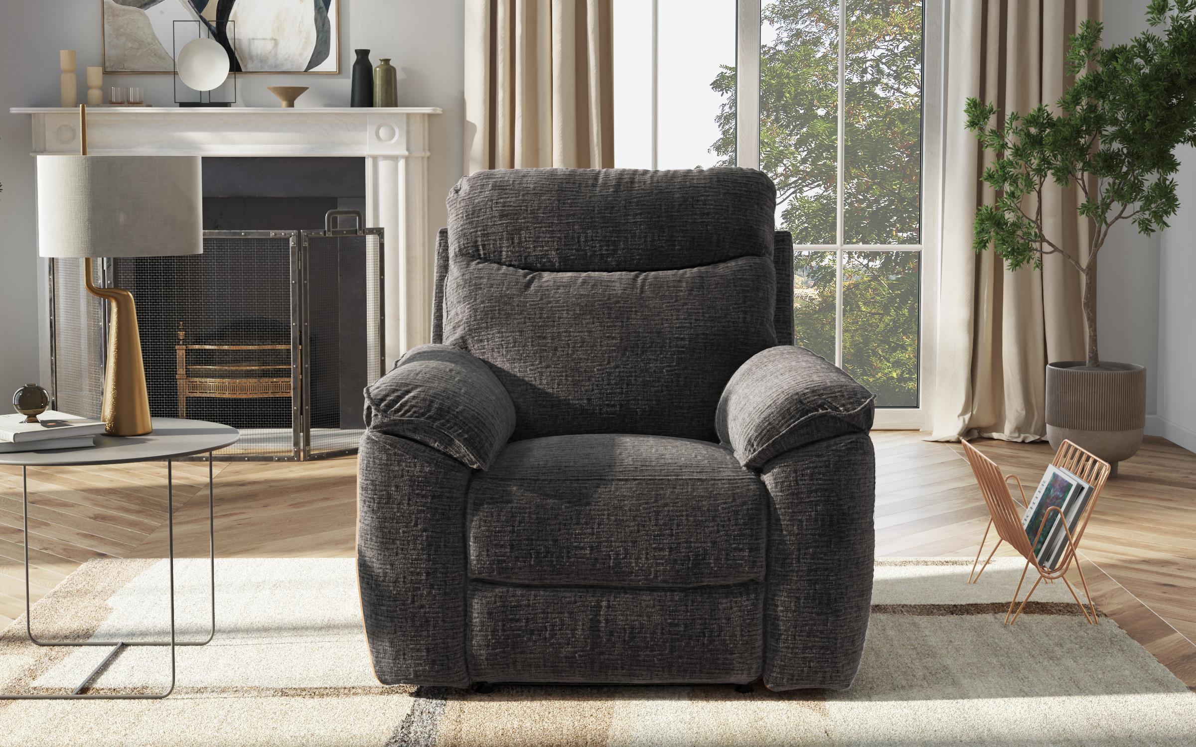 Recliner fotoliu Adesto / cu mecanism manual/, gri inchis  7