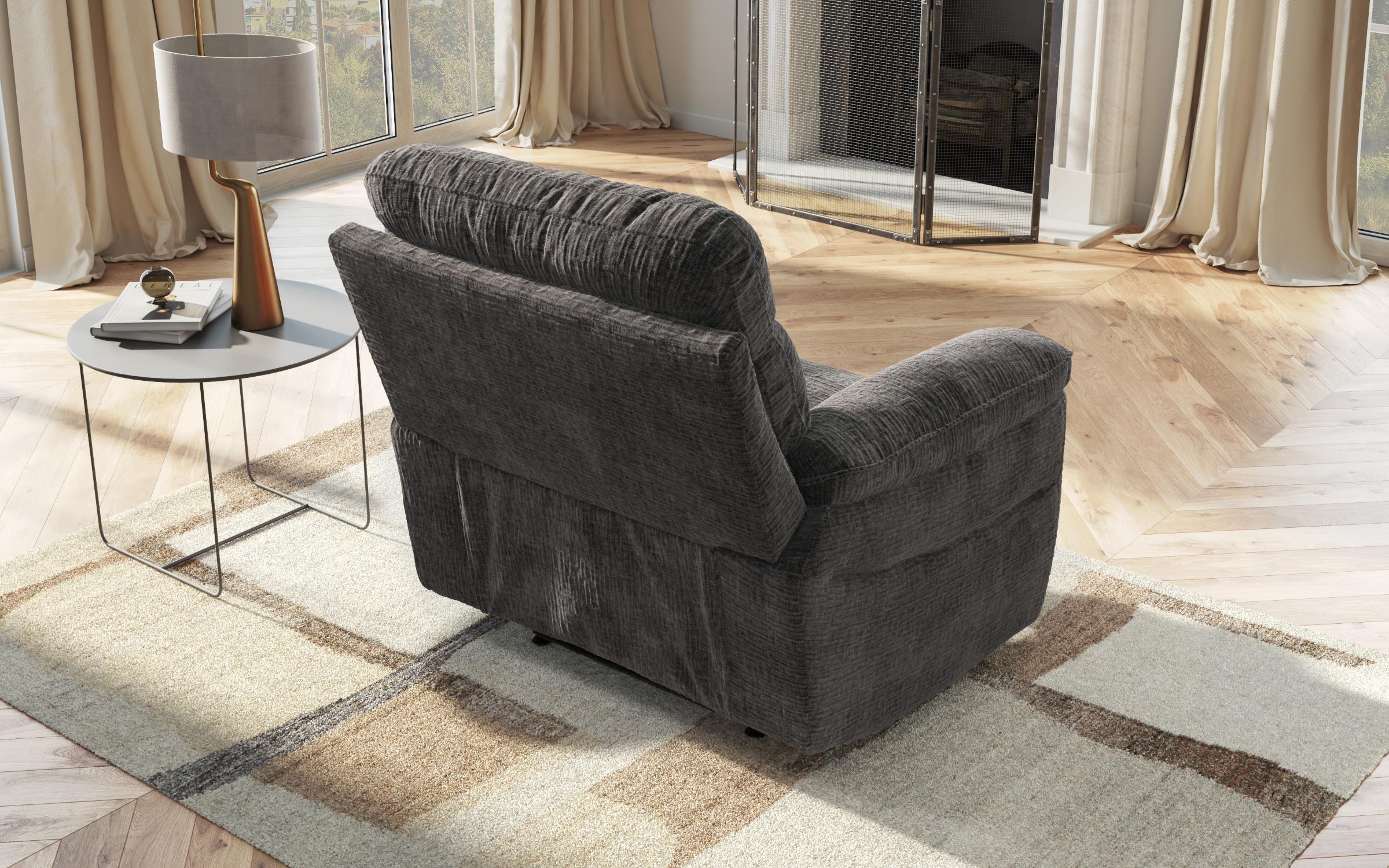 Recliner fotoliu Adesto / cu mecanism manual/, gri inchis  6