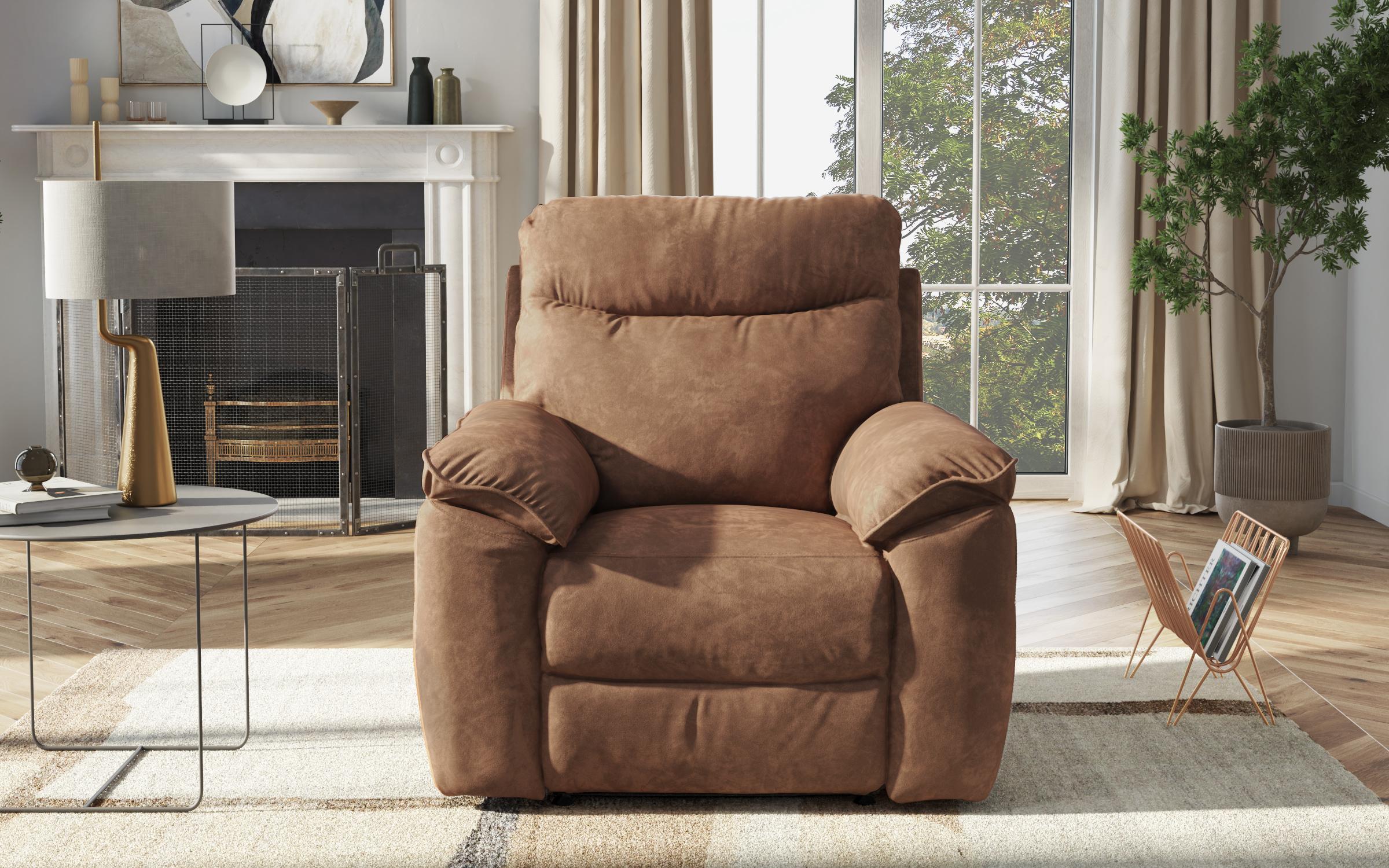Recliner fotoliu Adesto / fara mecanism/, maro  7