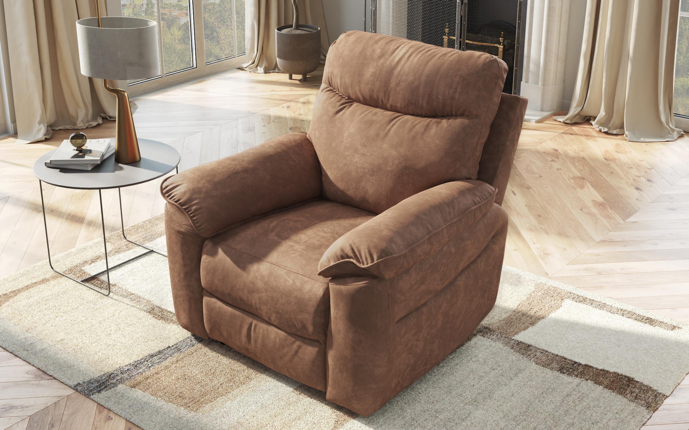 Recliner fotoliu Adesto / fara mecanism/, maro  4