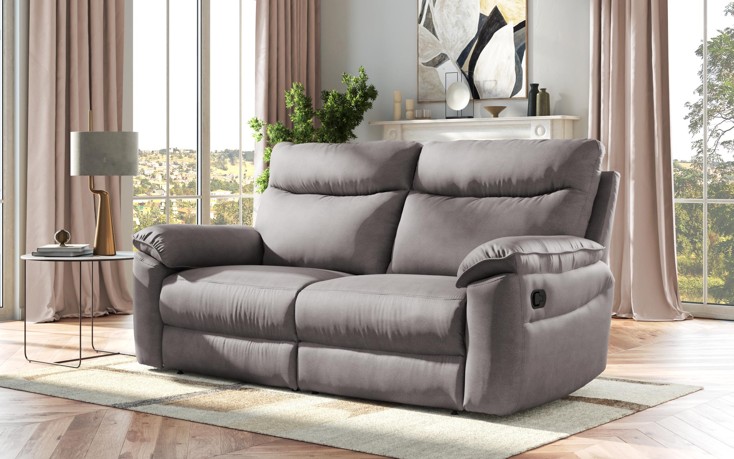 Recliner Adesto cu trei locuri / cu mecanism manual/, gri 3