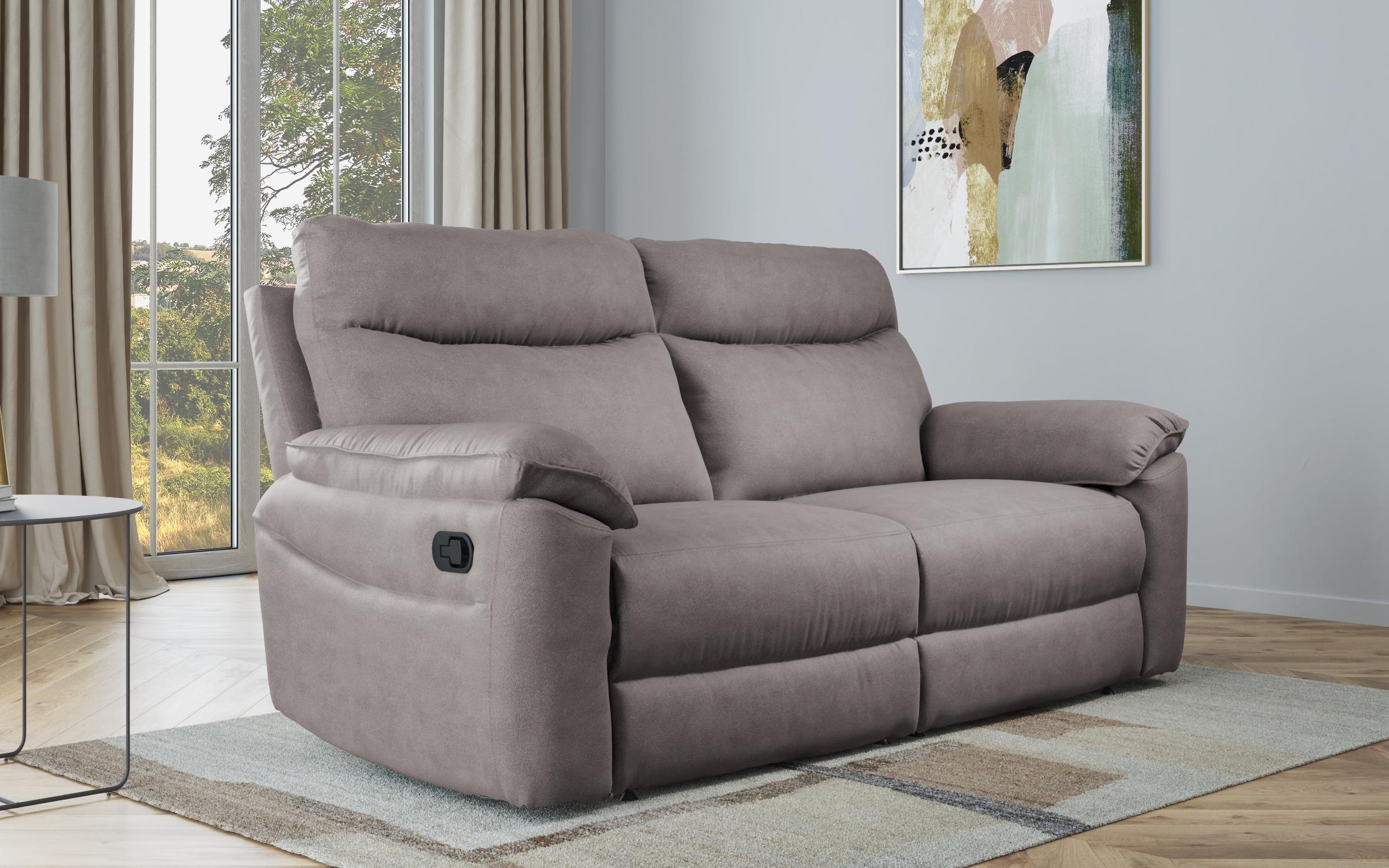 Recliner Adesto cu trei locuri / cu mecanism manual/, gri 1