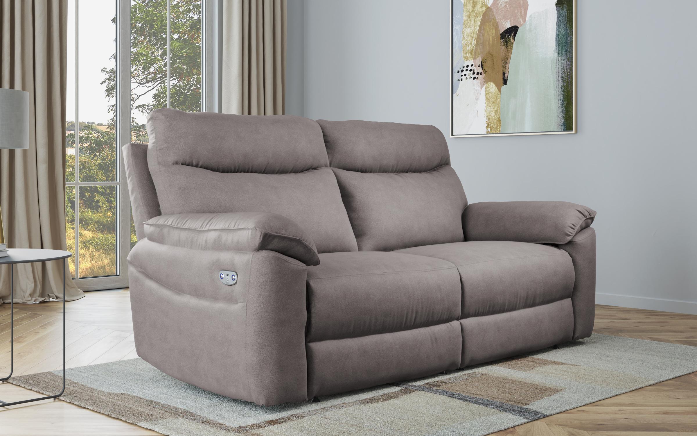 Recliner Adesto cu trei locuri / cu mecanism electric/, gri  1
