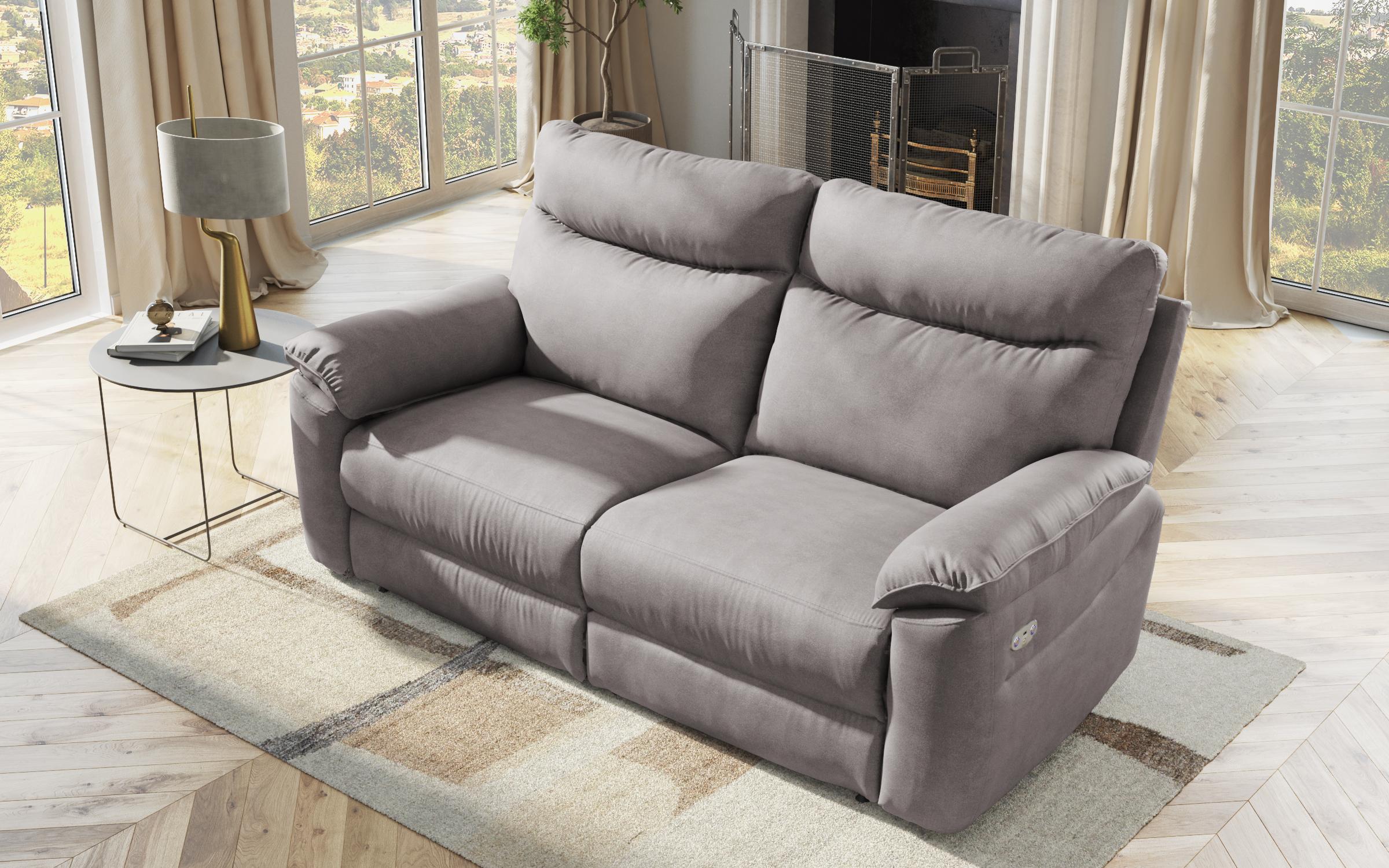 Recliner Adesto cu trei locuri / cu mecanism electric/, gri  6