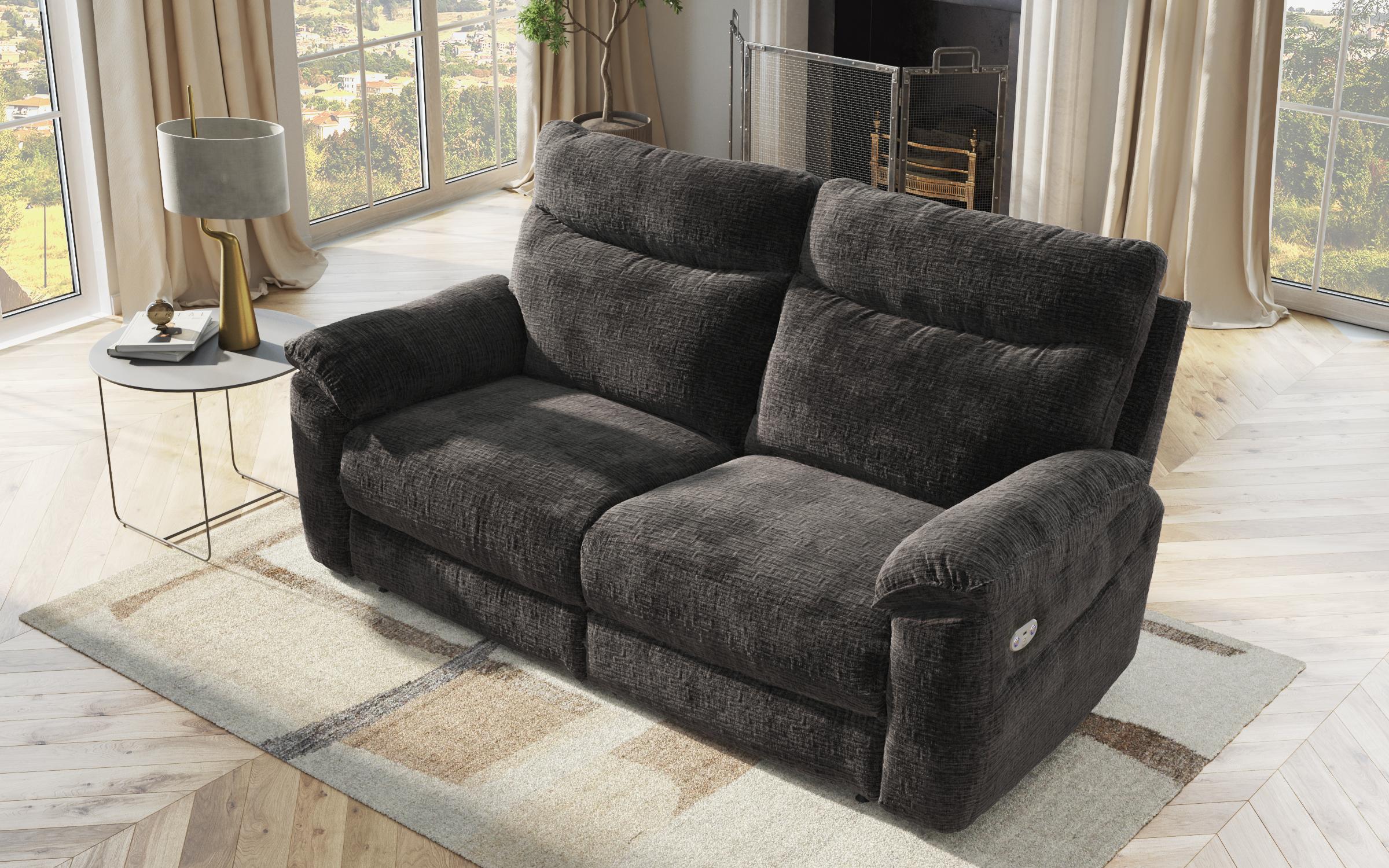 Recliner Adesto  cu trei locuri / cu mecanism electric/, gri inchis  4
