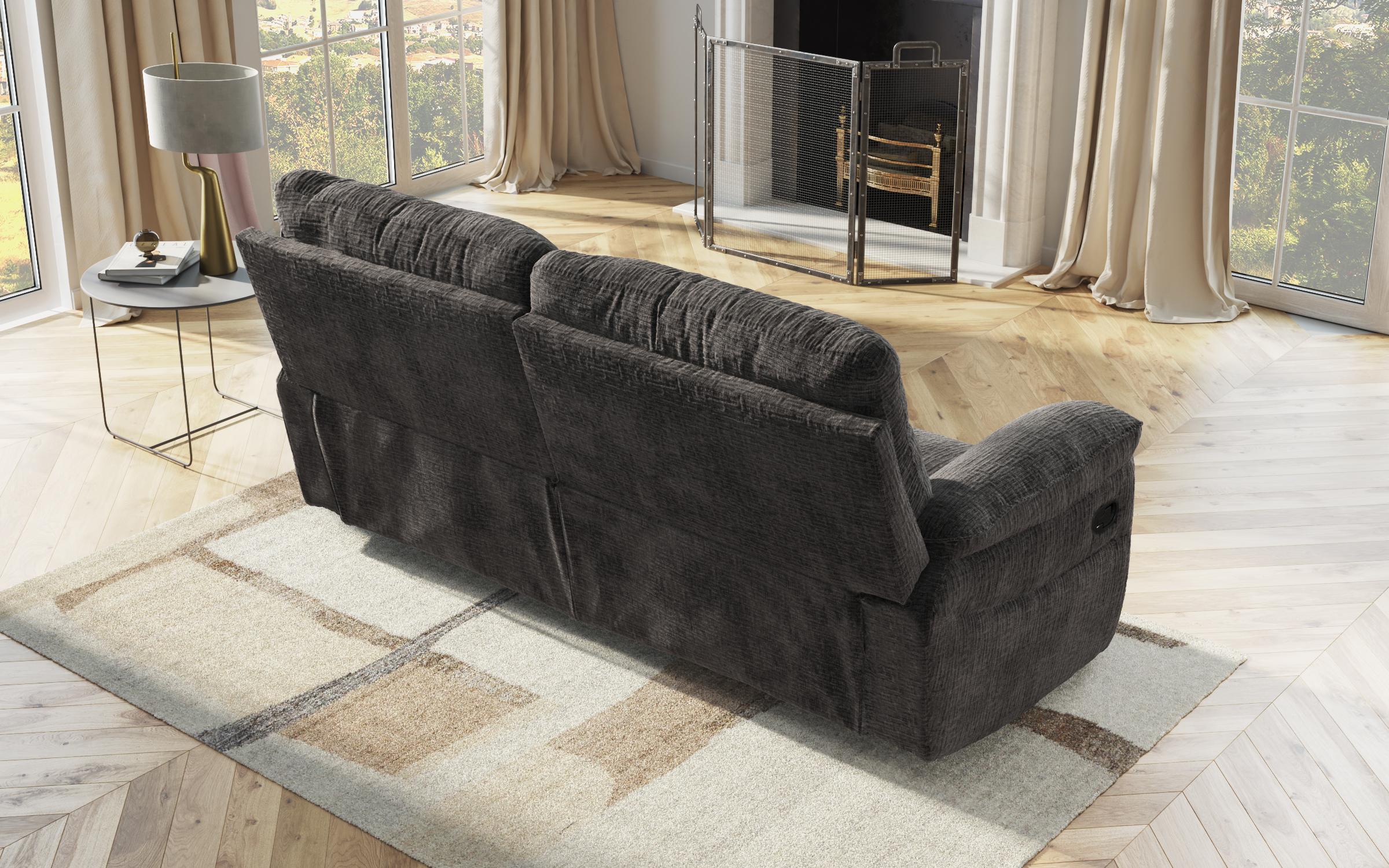 Recliner Adesto  cu trei locuri / cu mecanism electric/, gri inchis  5