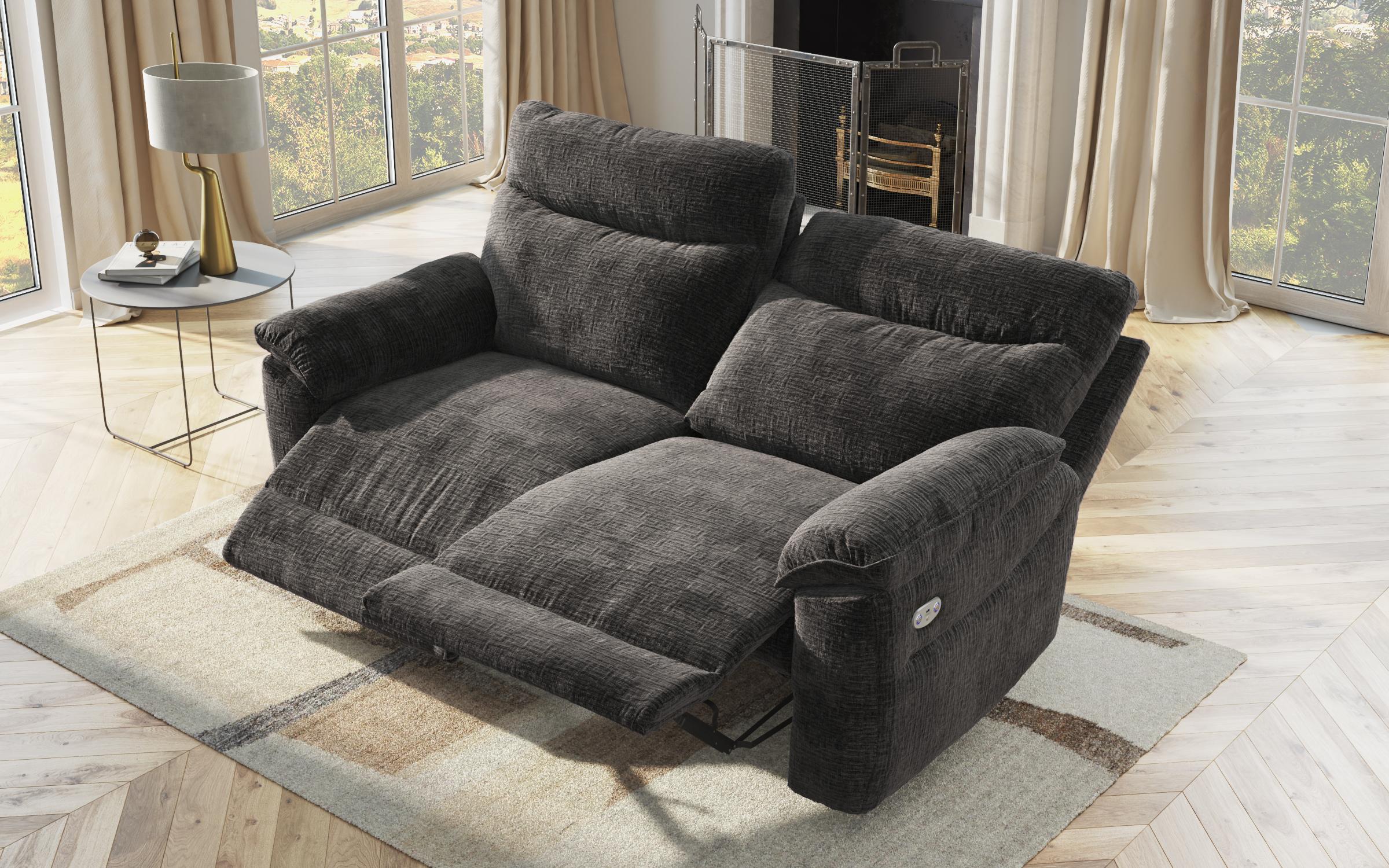Recliner Adesto  cu trei locuri / cu mecanism electric/, gri inchis  6