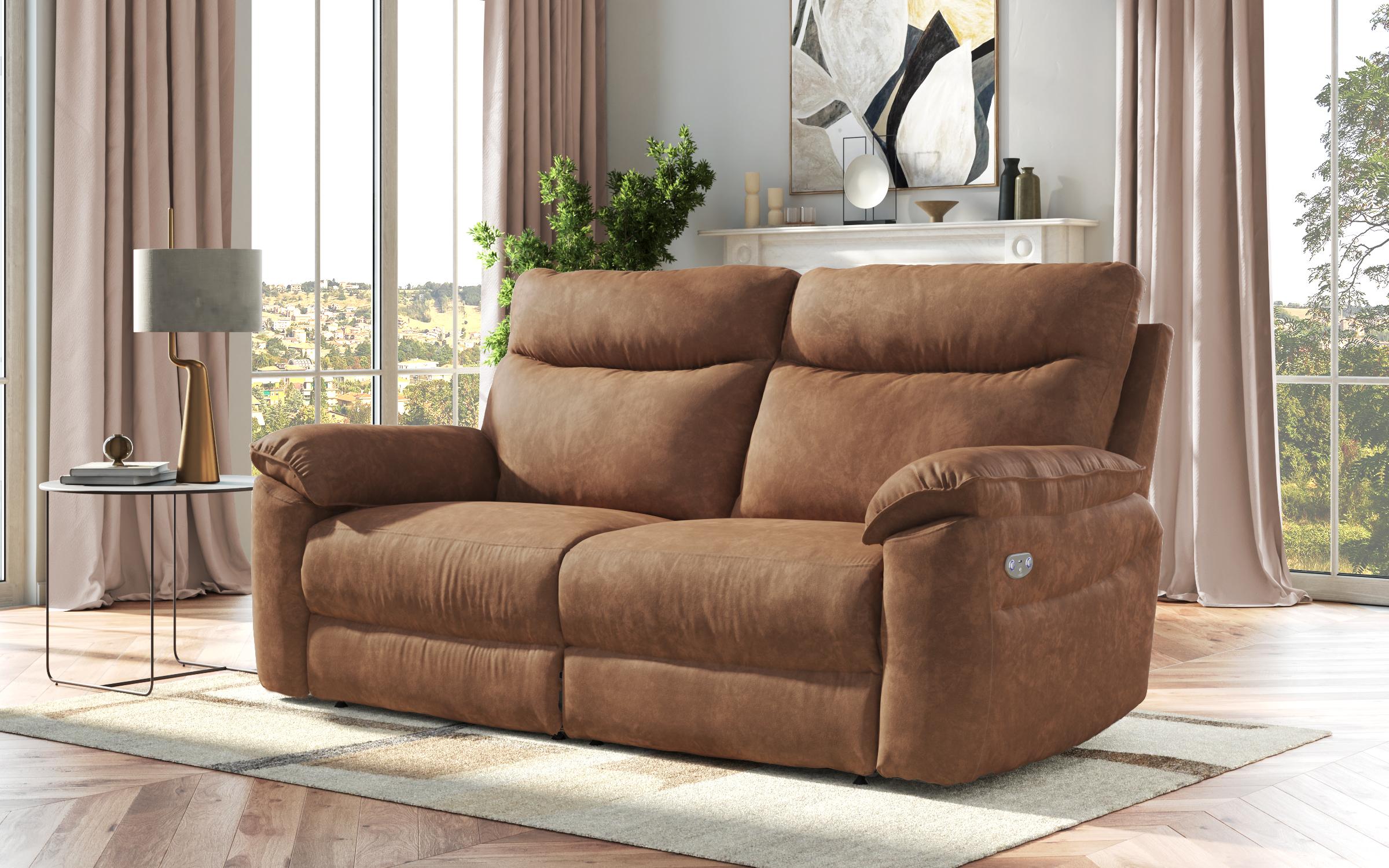 Recliner Adesto cu trei locuri / cu mecanism electric/, maro  8