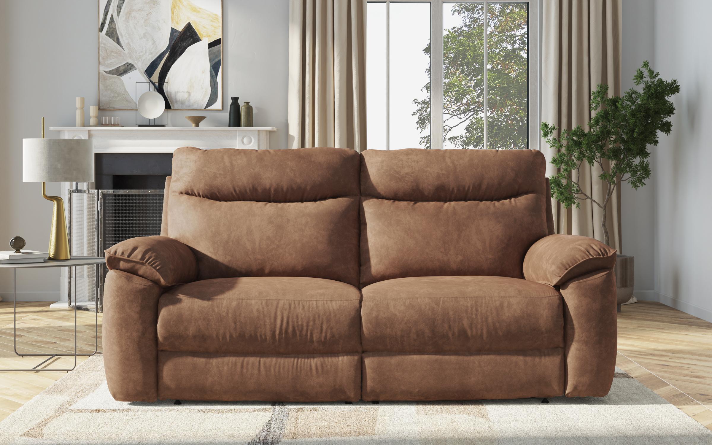 Recliner Adesto cu trei locuri / cu mecanism electric/, maro  7