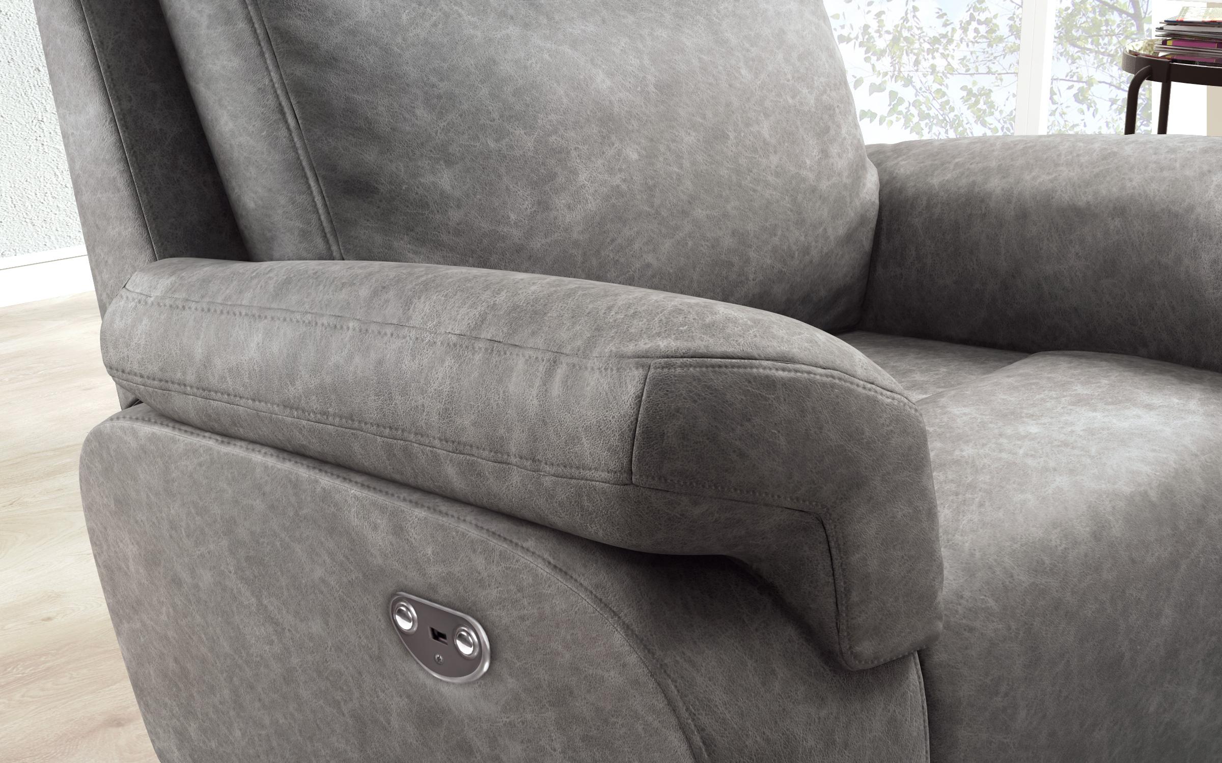 Recliner  Beluci, fotoliu  + mechanism electric, gri  3