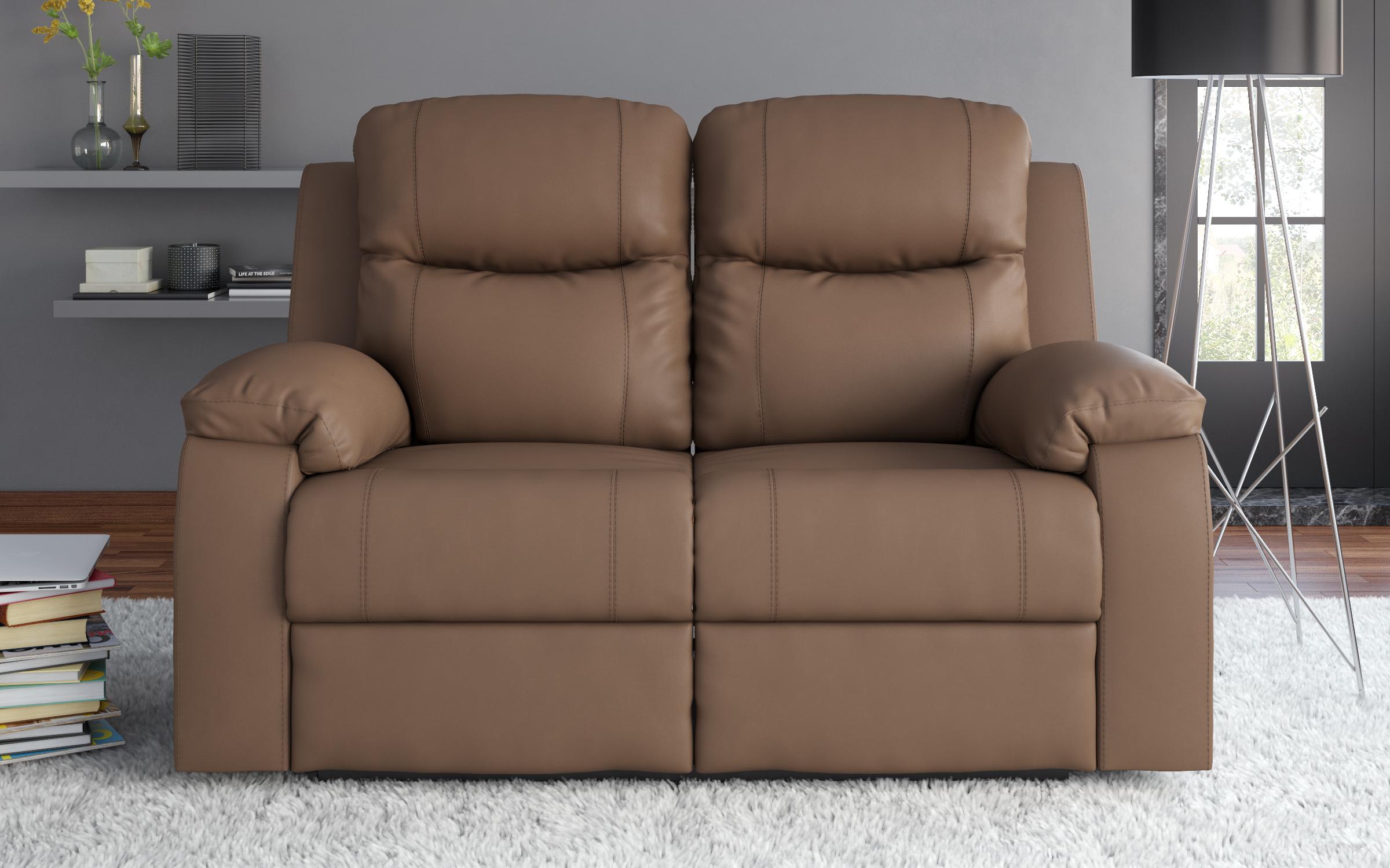 Recliner Dream, cu doua locuri/cu mecanism manual, maro  2