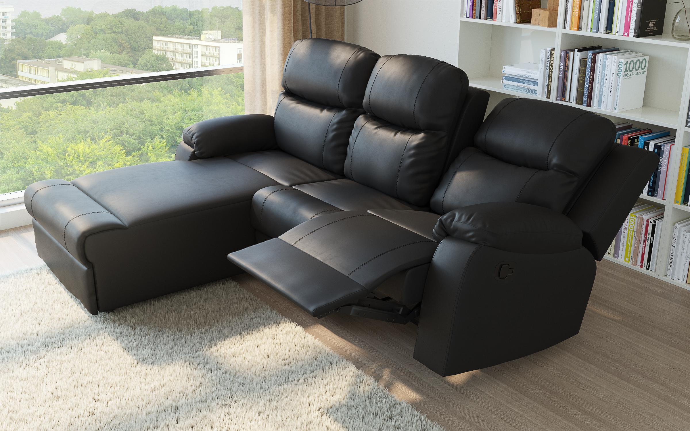 Coltar recliner Dream, negru  4