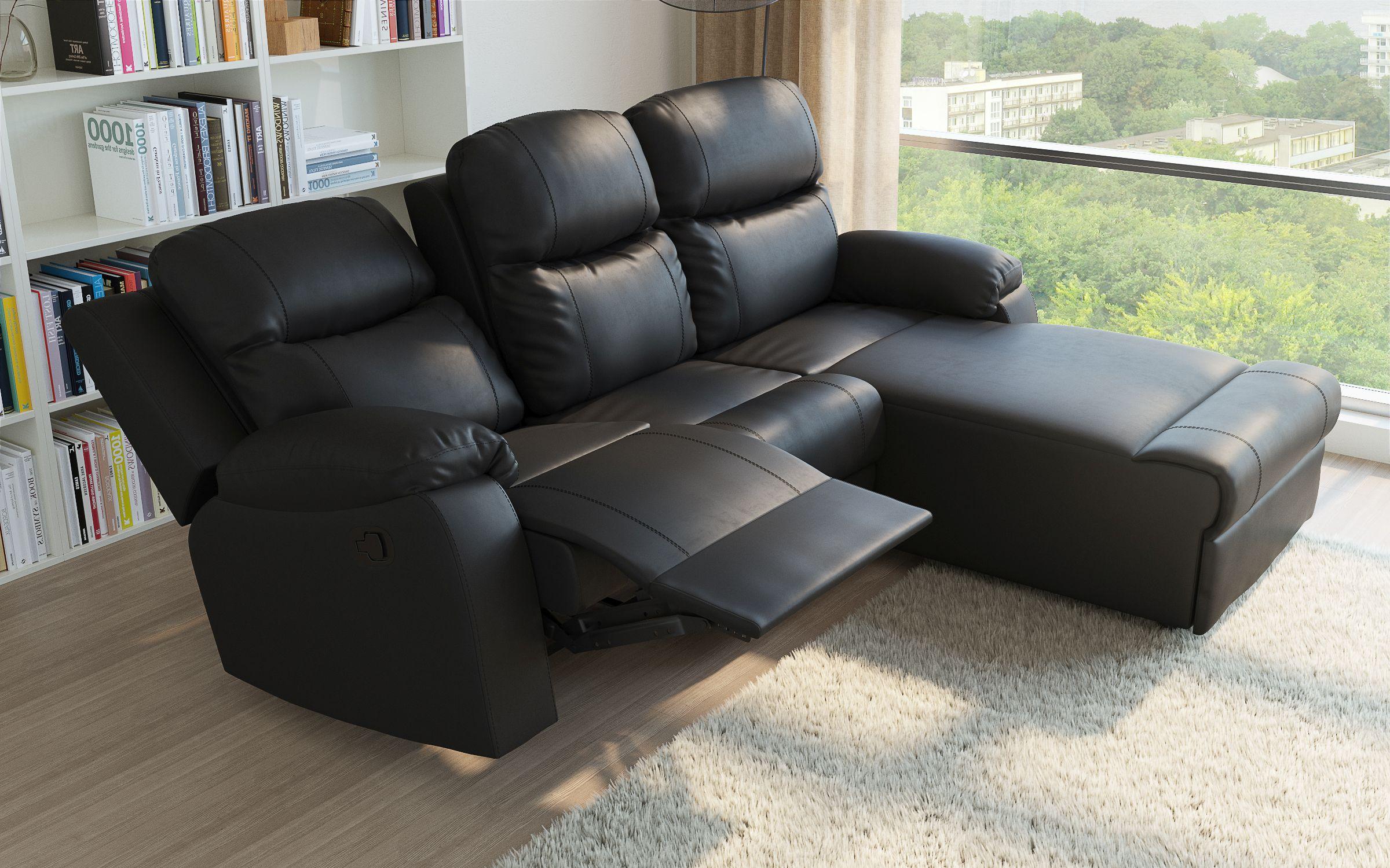 Coltar recliner Dream, negru  3
