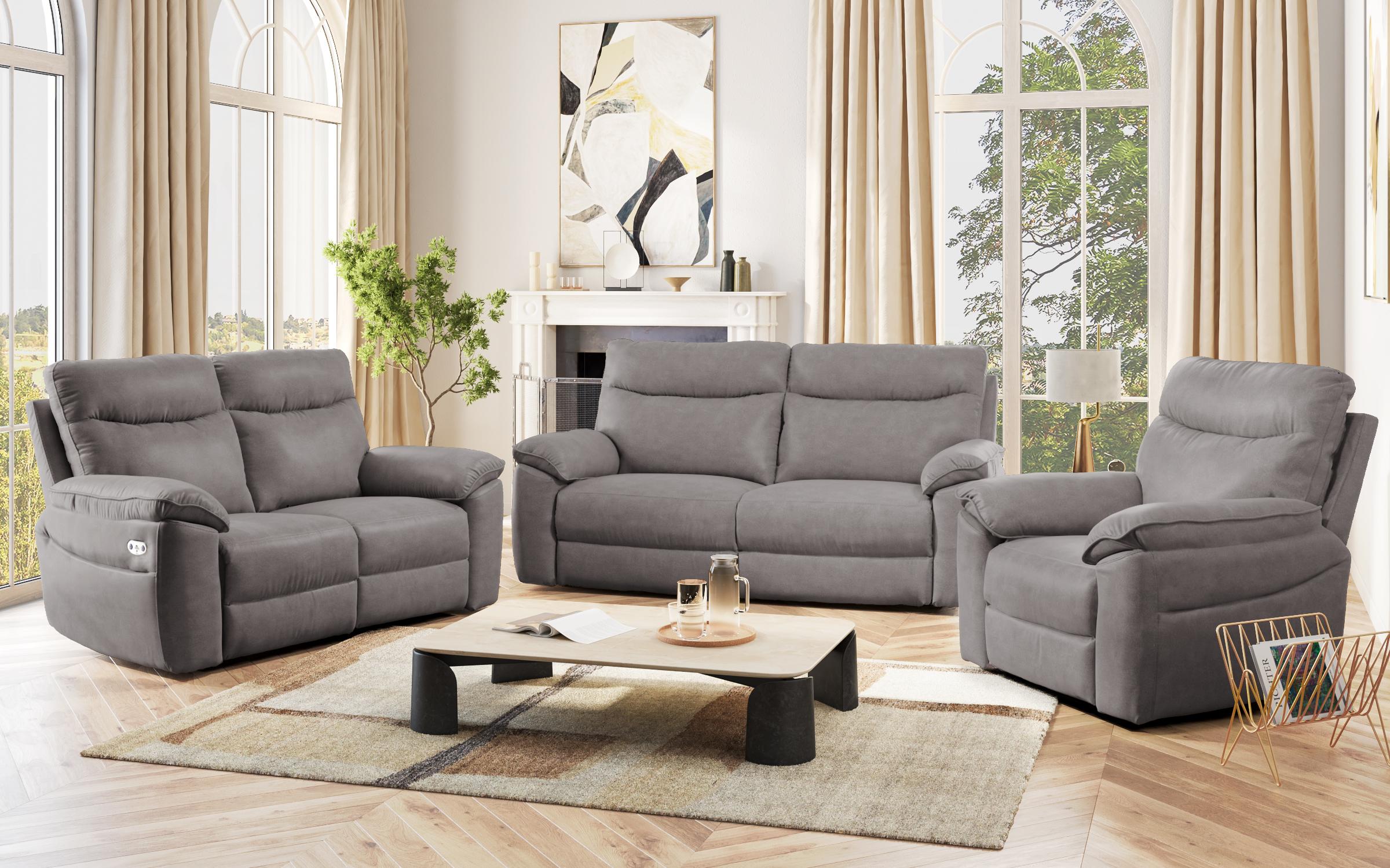 Recliner Adesto, fotoliu / cu mecanism electric/, gri 2