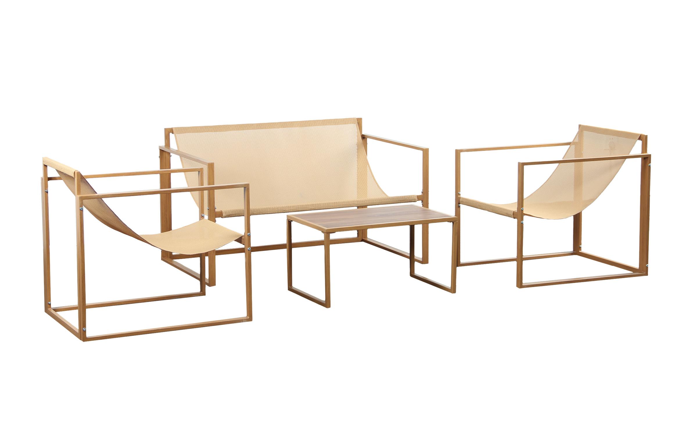 Set masa + scaune Monter, natural  3