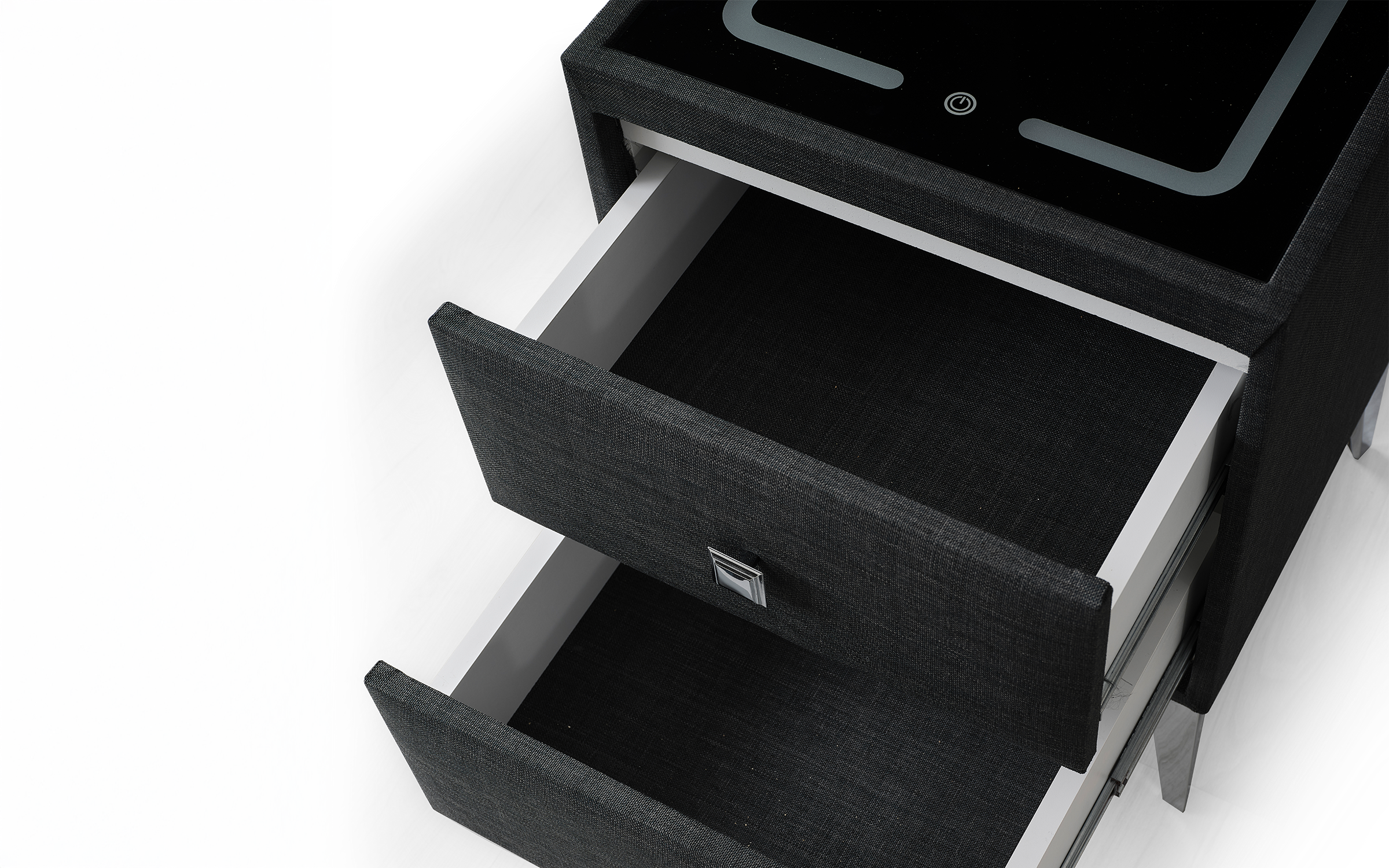 Noptiera Alfino Smart, antracit  3