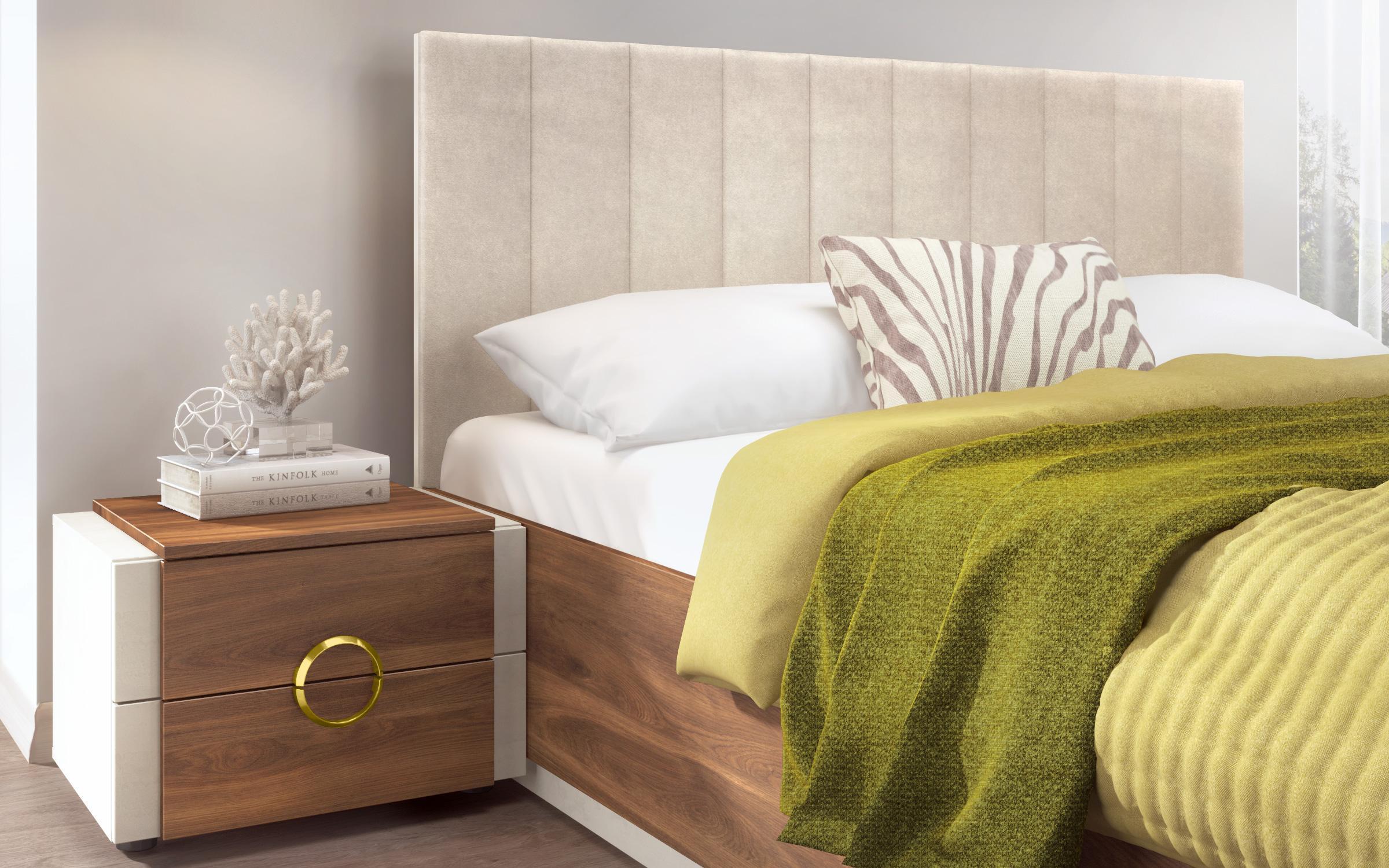 Noptiera Aronda, Silk + stejar coniac  2