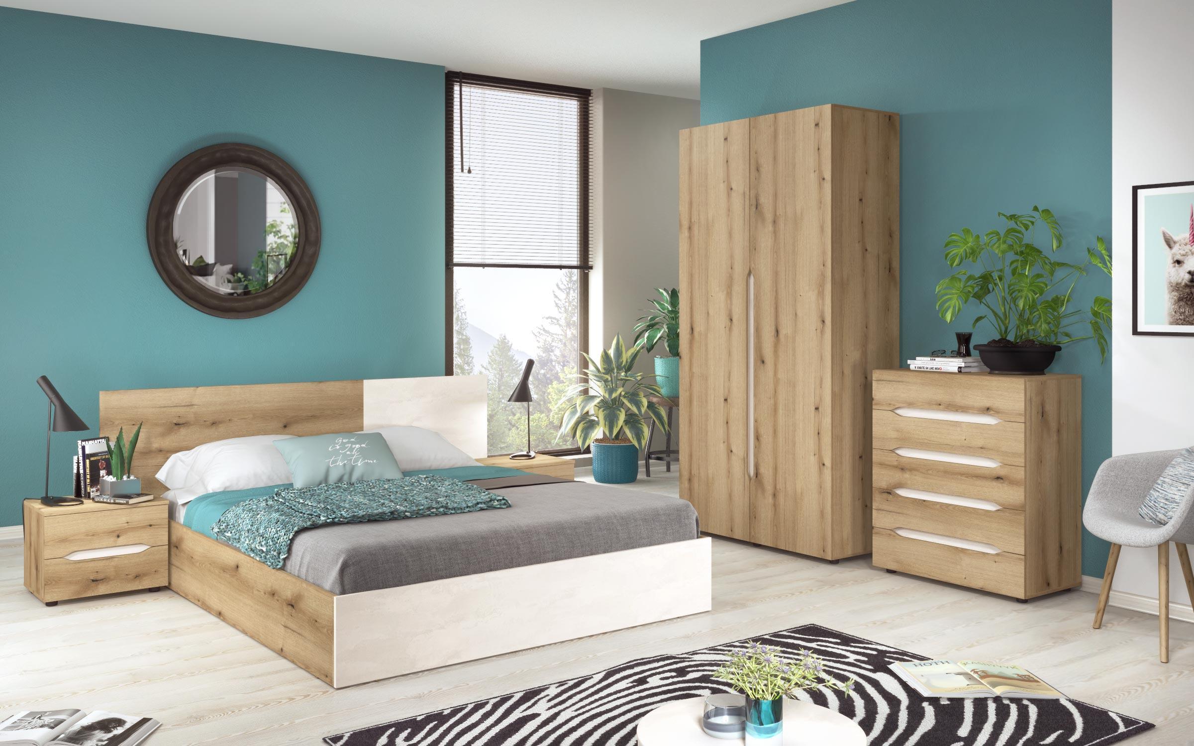 Comoda Evan, stejar evoc + Silk  6