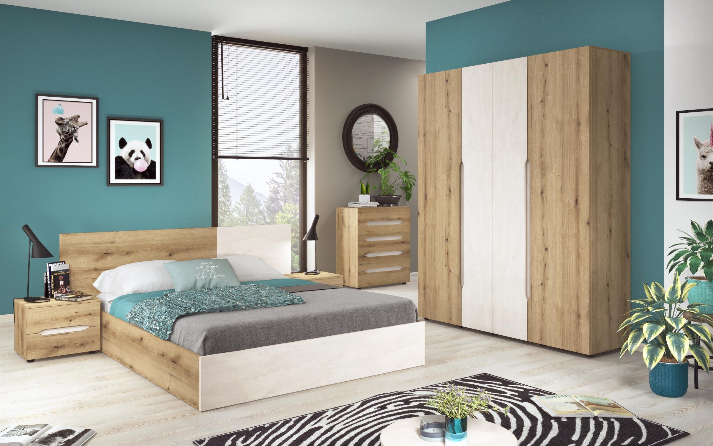 Comoda Evan, stejar evoc + Silk  7