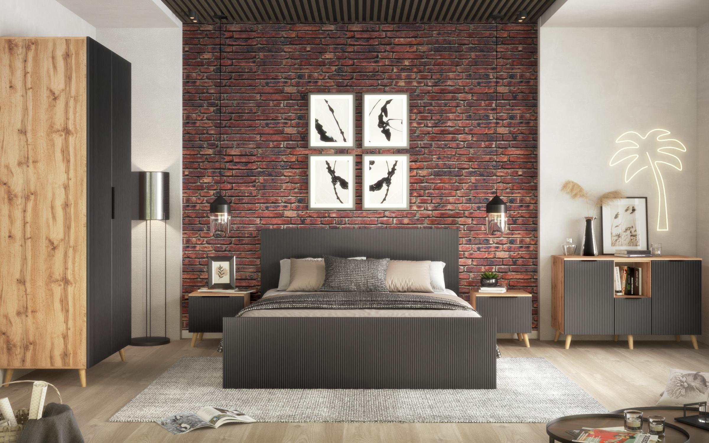 Comoda Leti, stejar apalaci + quartz 8