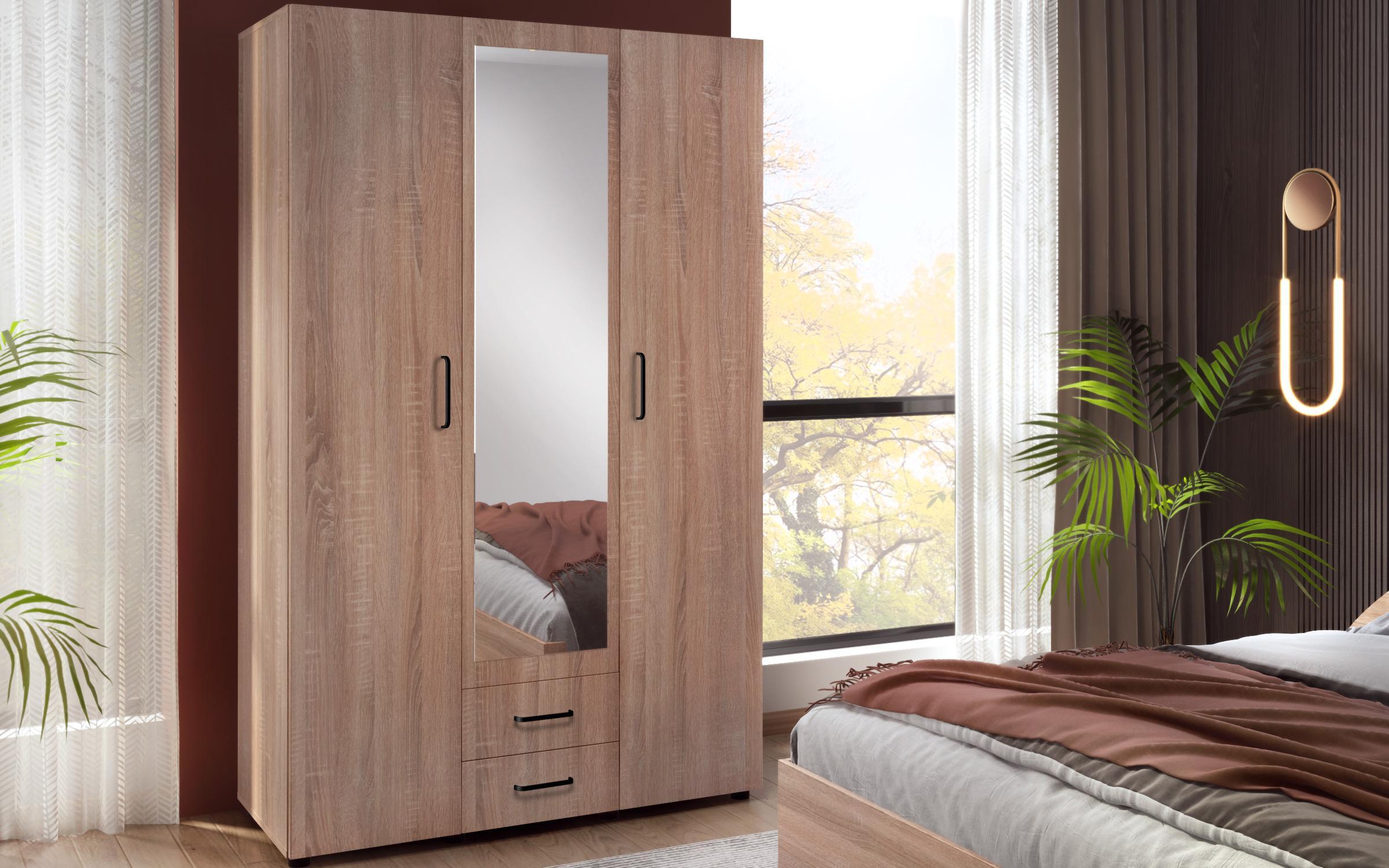Set dormitor Lorein pentru saltea 140/200, stejar sonoma  4
