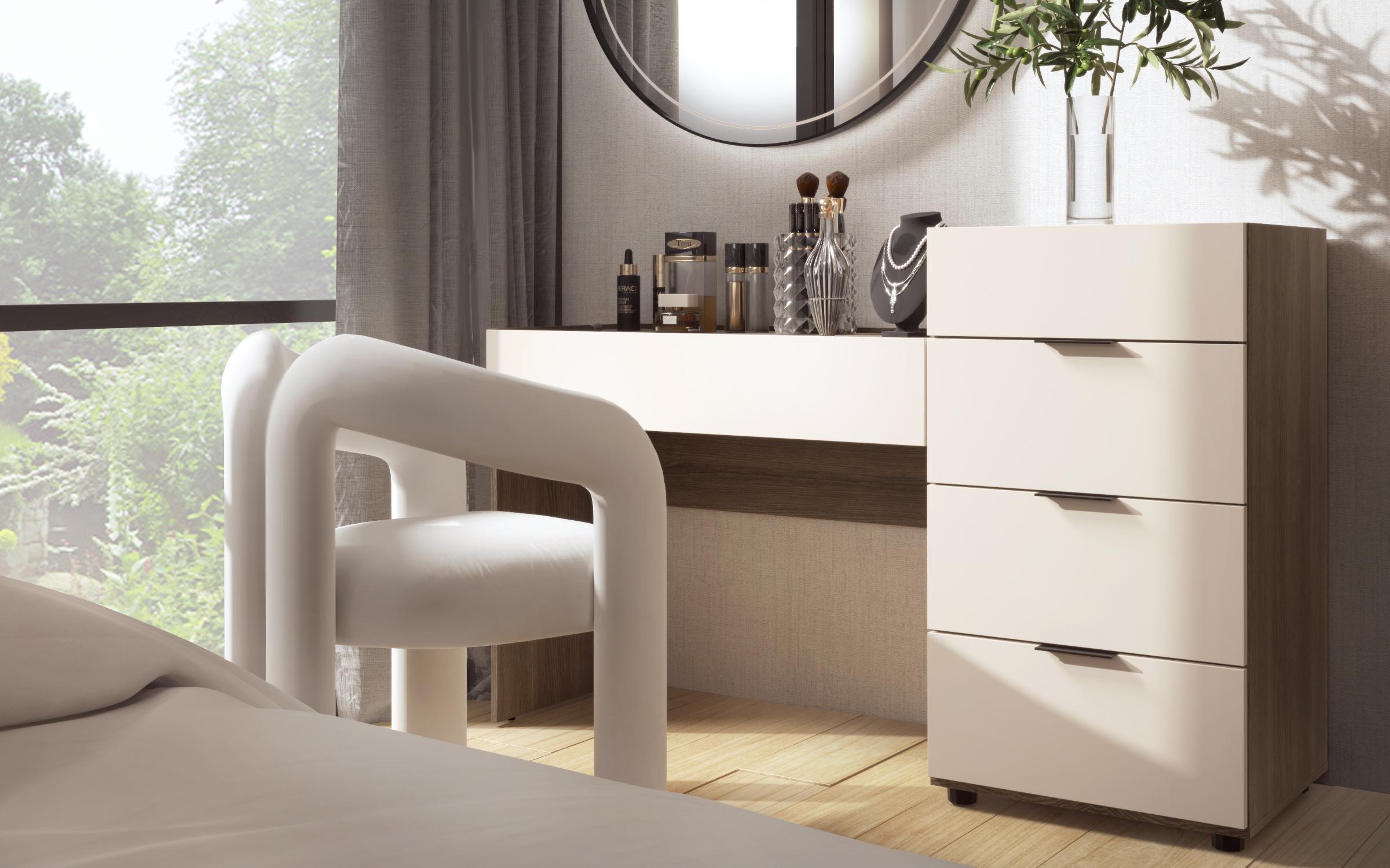 Set dormitor Novela pentru saltea 160/200, cala fumurie + casmir  4