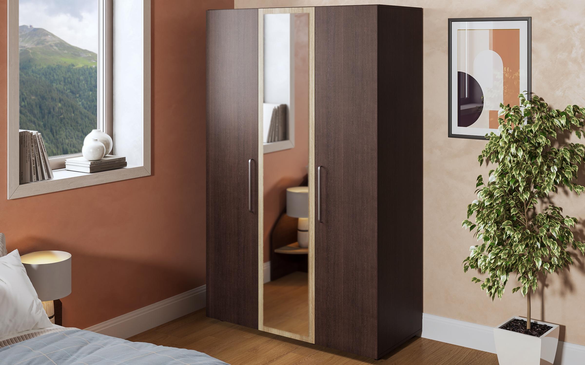 Dulap Aura, wenge + stejar sonoma  1