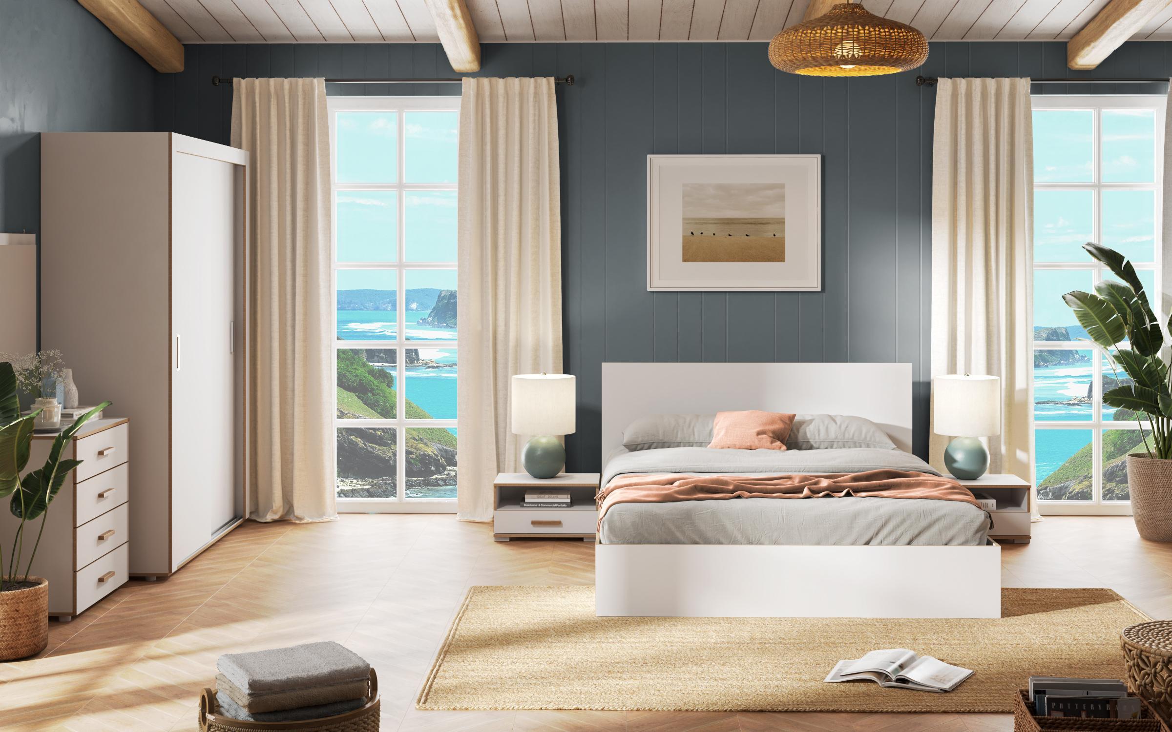 Спальный гарнитур Фрей, белый глянец  3