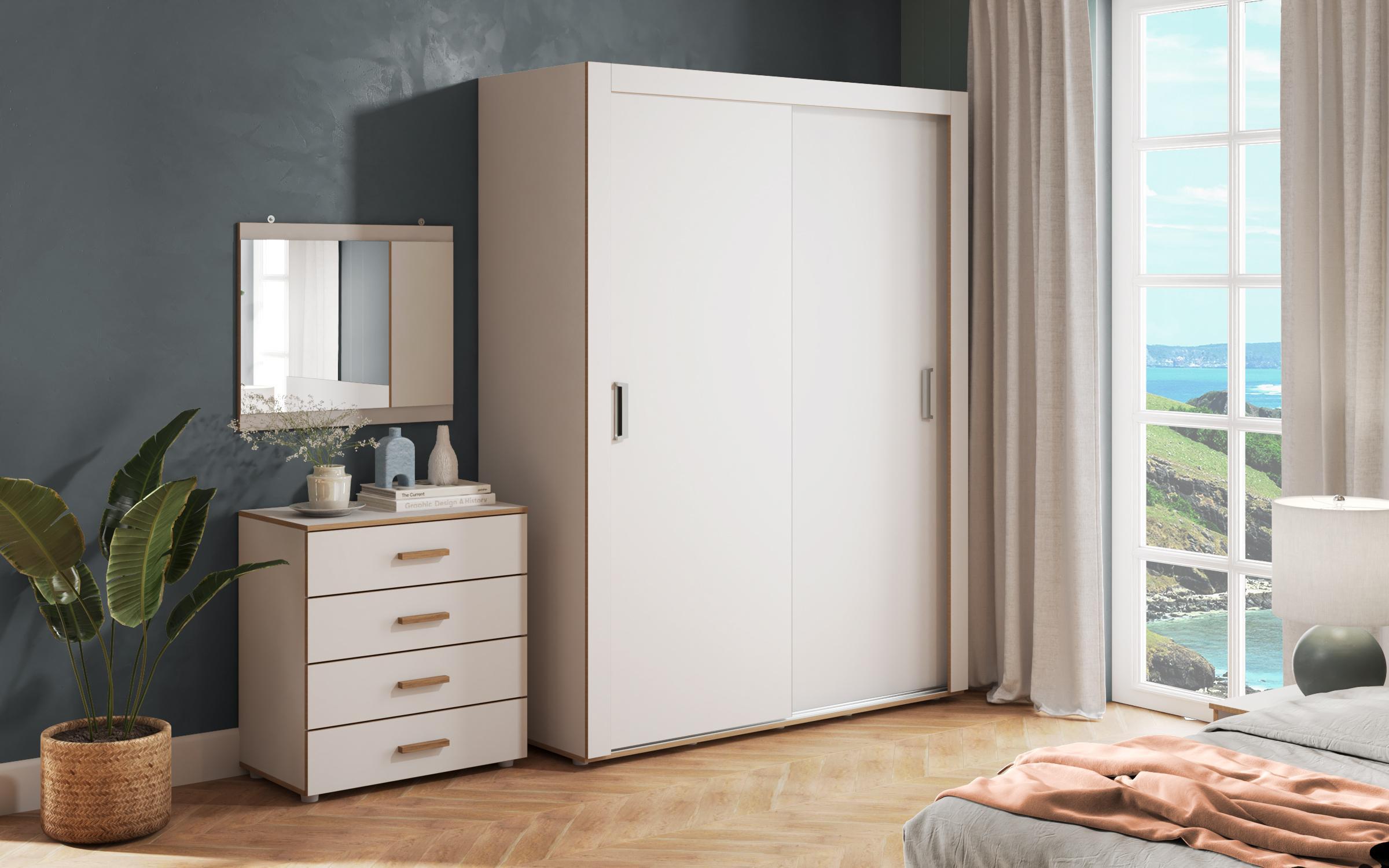 Спальный гарнитур Фрей, белый глянец  4