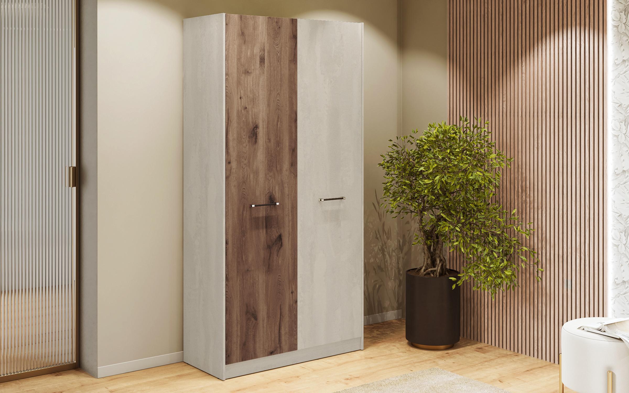 Dulap Keti 1, Silk + stejar scandinav inchis  1