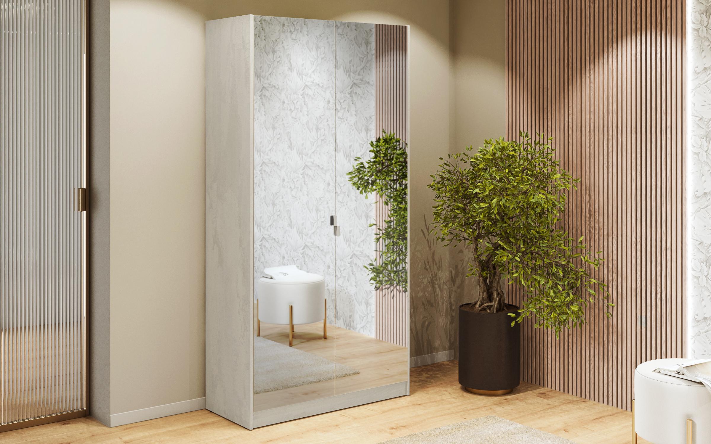 Set dormitor 160/200 Keti, Silk + stejar scandinav inchis  9