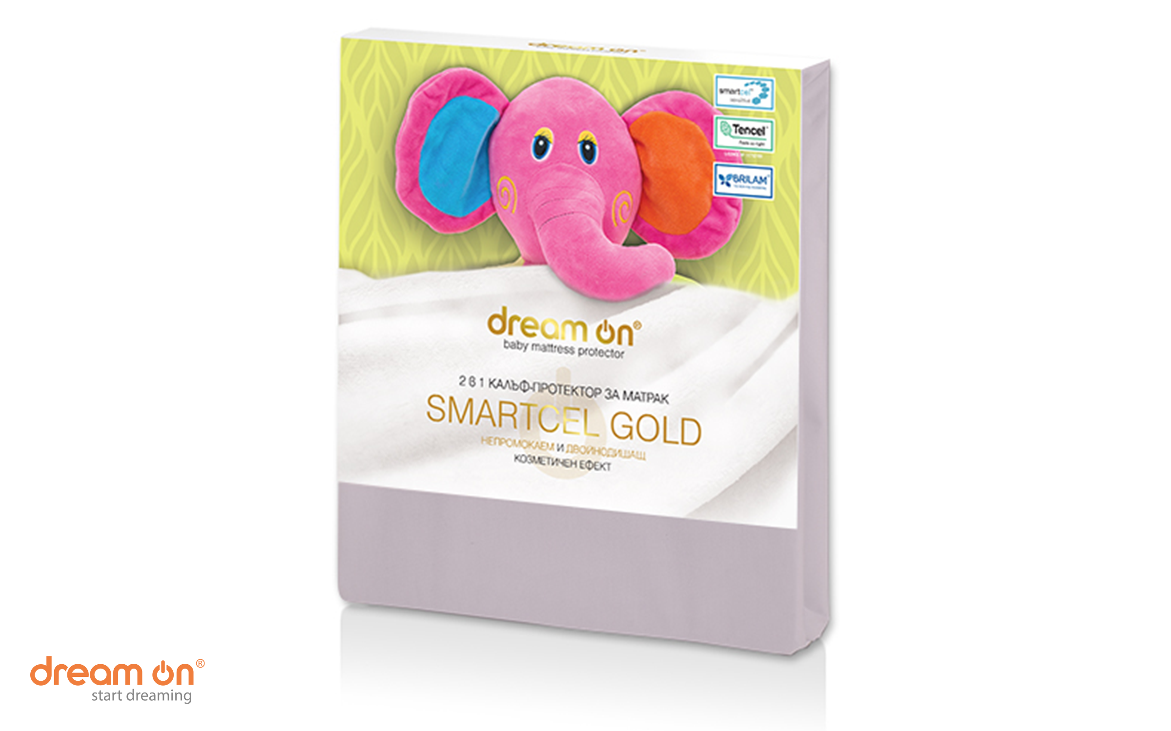 Protector pentru saltea 60/120 Smartcel Gold, ecru  2