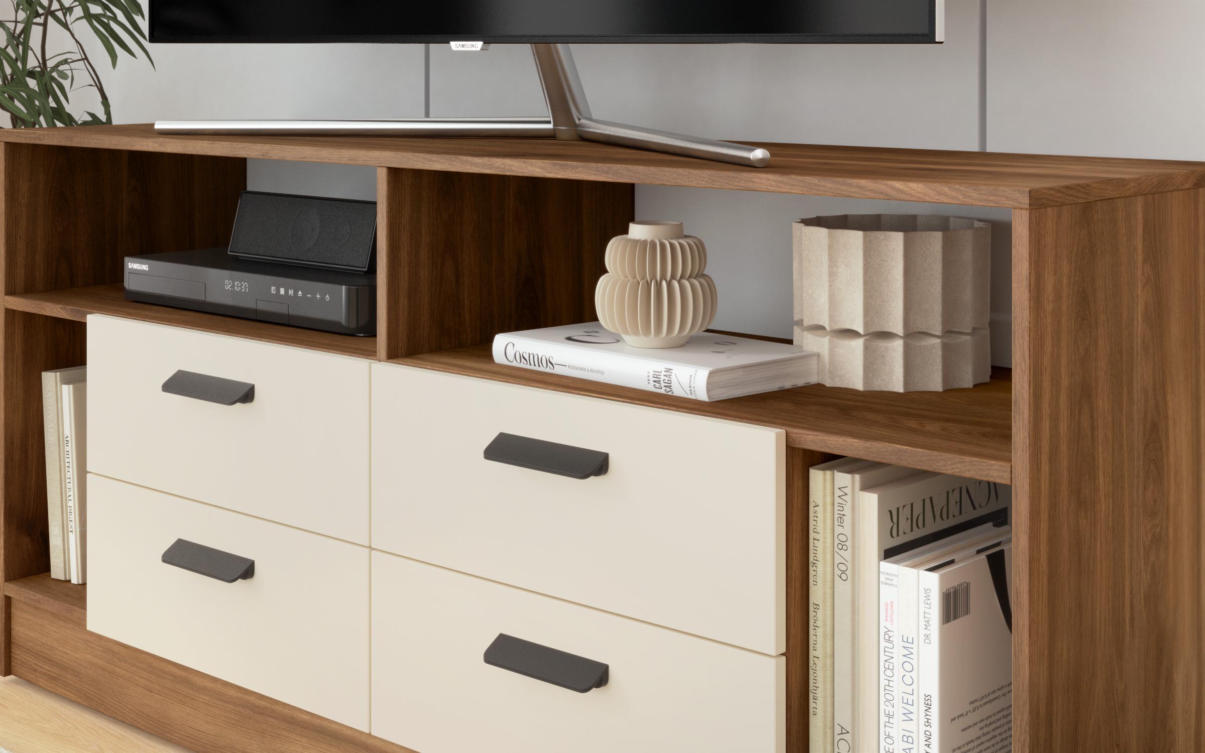 Modul TV Delaro T, stejar  coniac + casmir  3