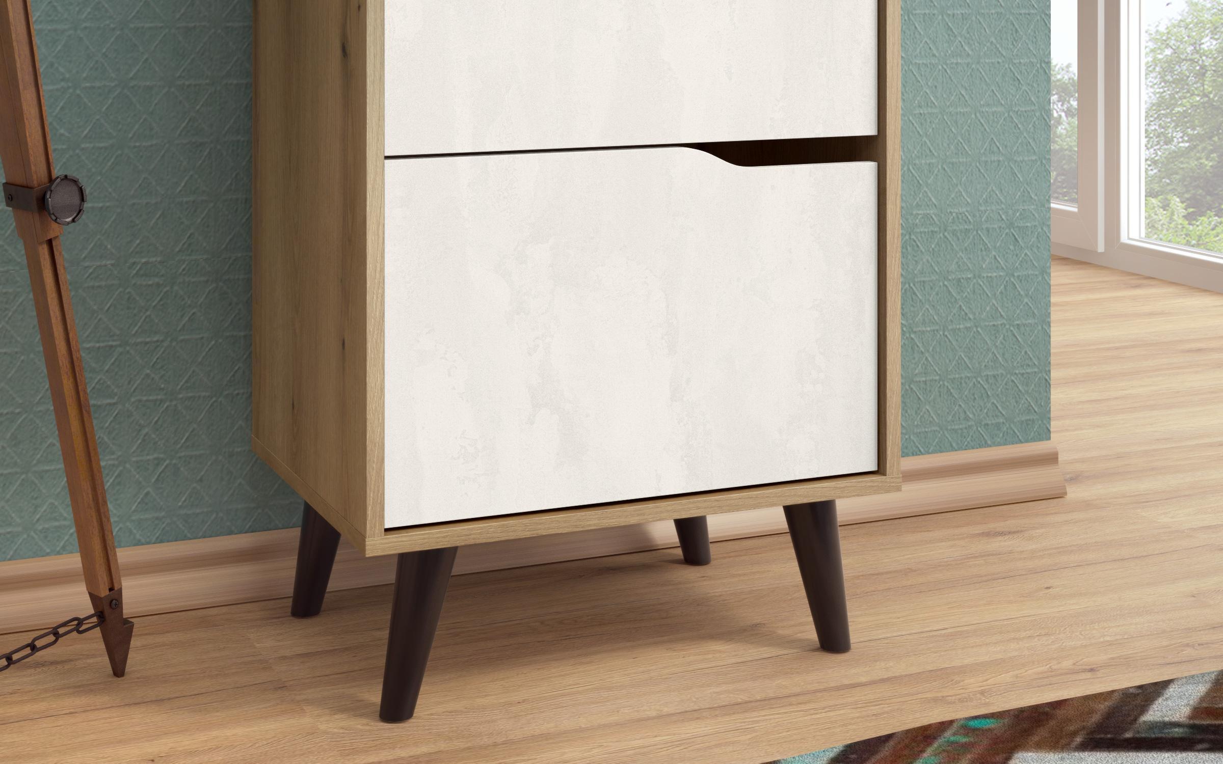 Comoda Morano B, Silk + stejar evoc  5