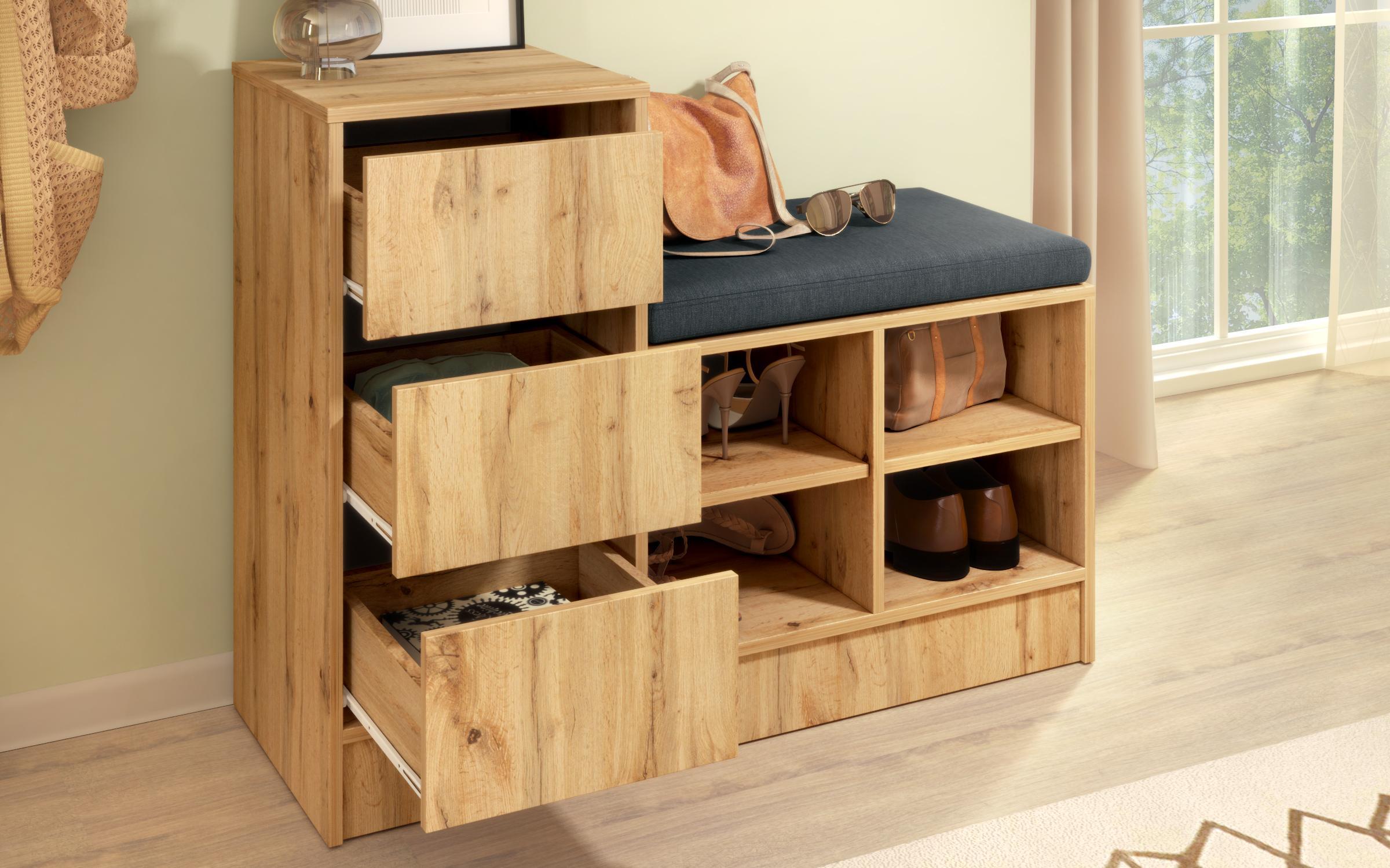 Pantofar - bancuta Nest, stejar wotan  2