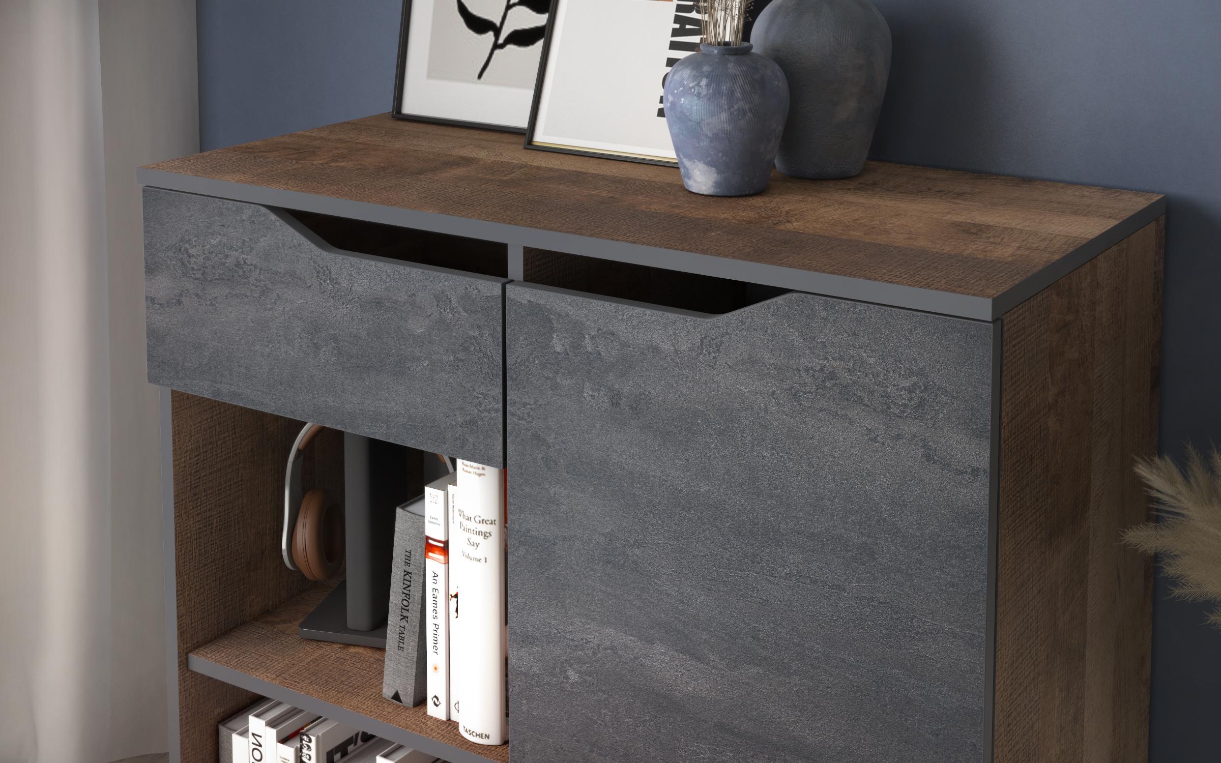 Comoda Chico, stejar colonial + Magma  4