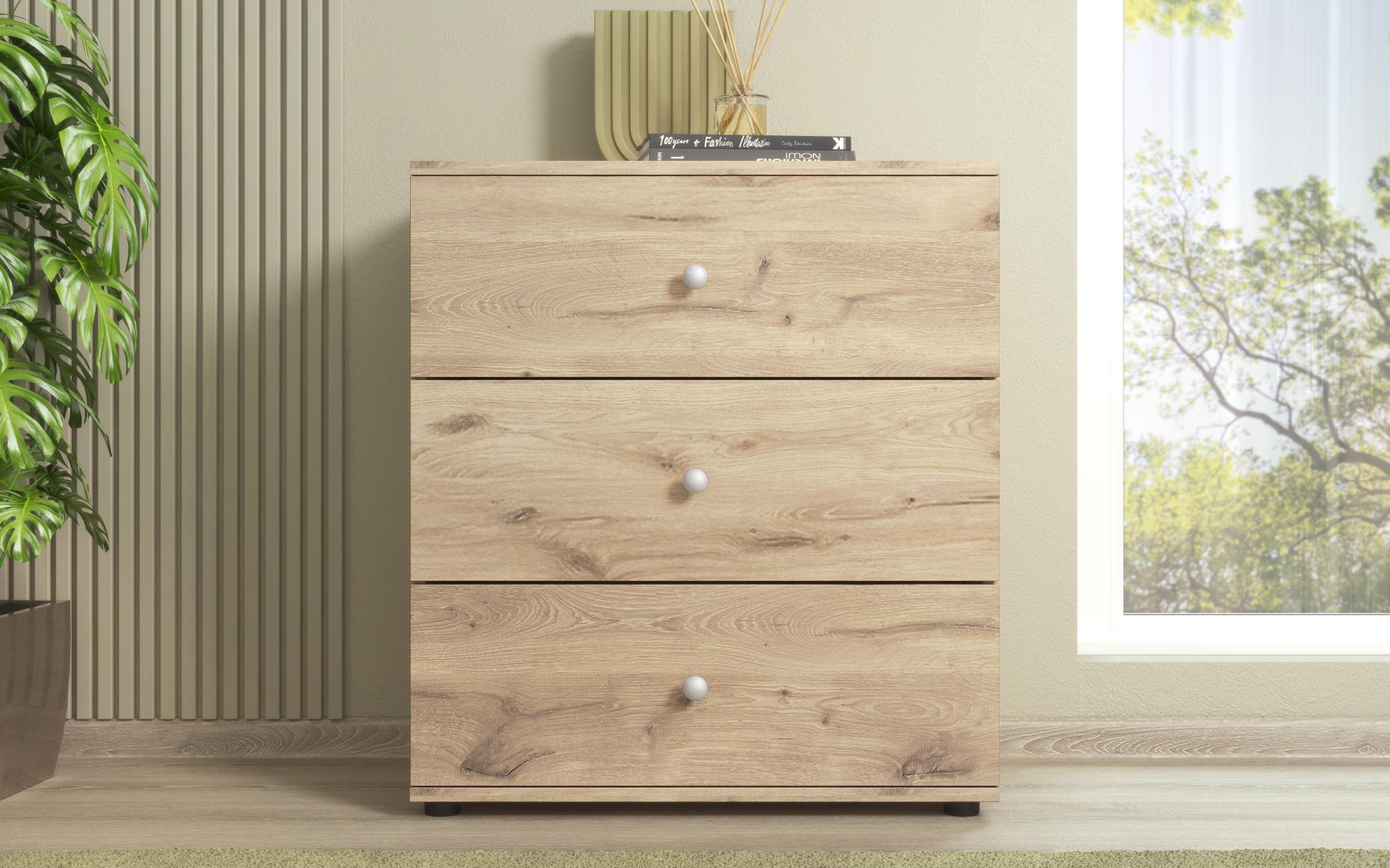 Comoda Discount, stejar scandinav deschis 2