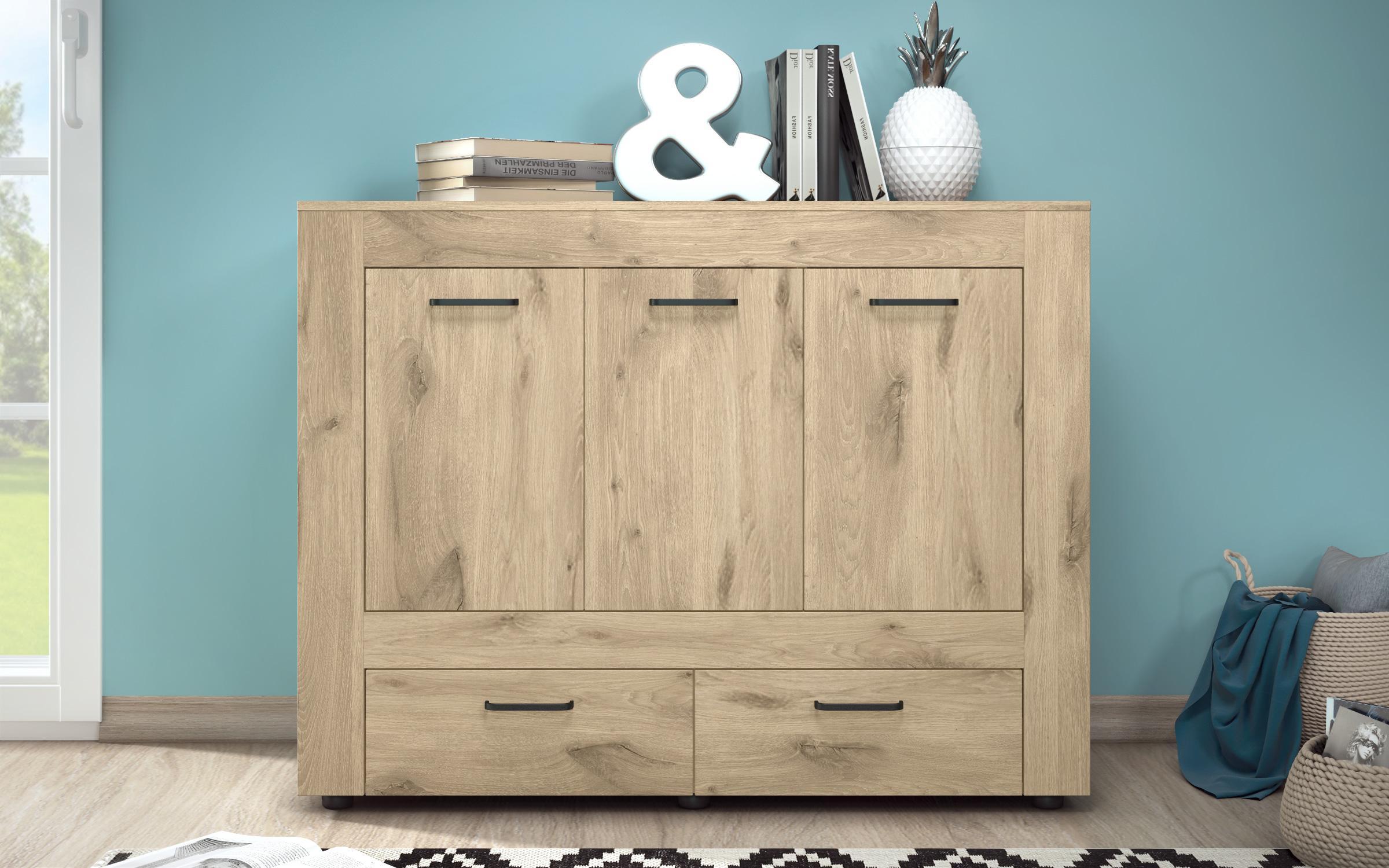 Comoda Credo, stejar scandinav deschis  1