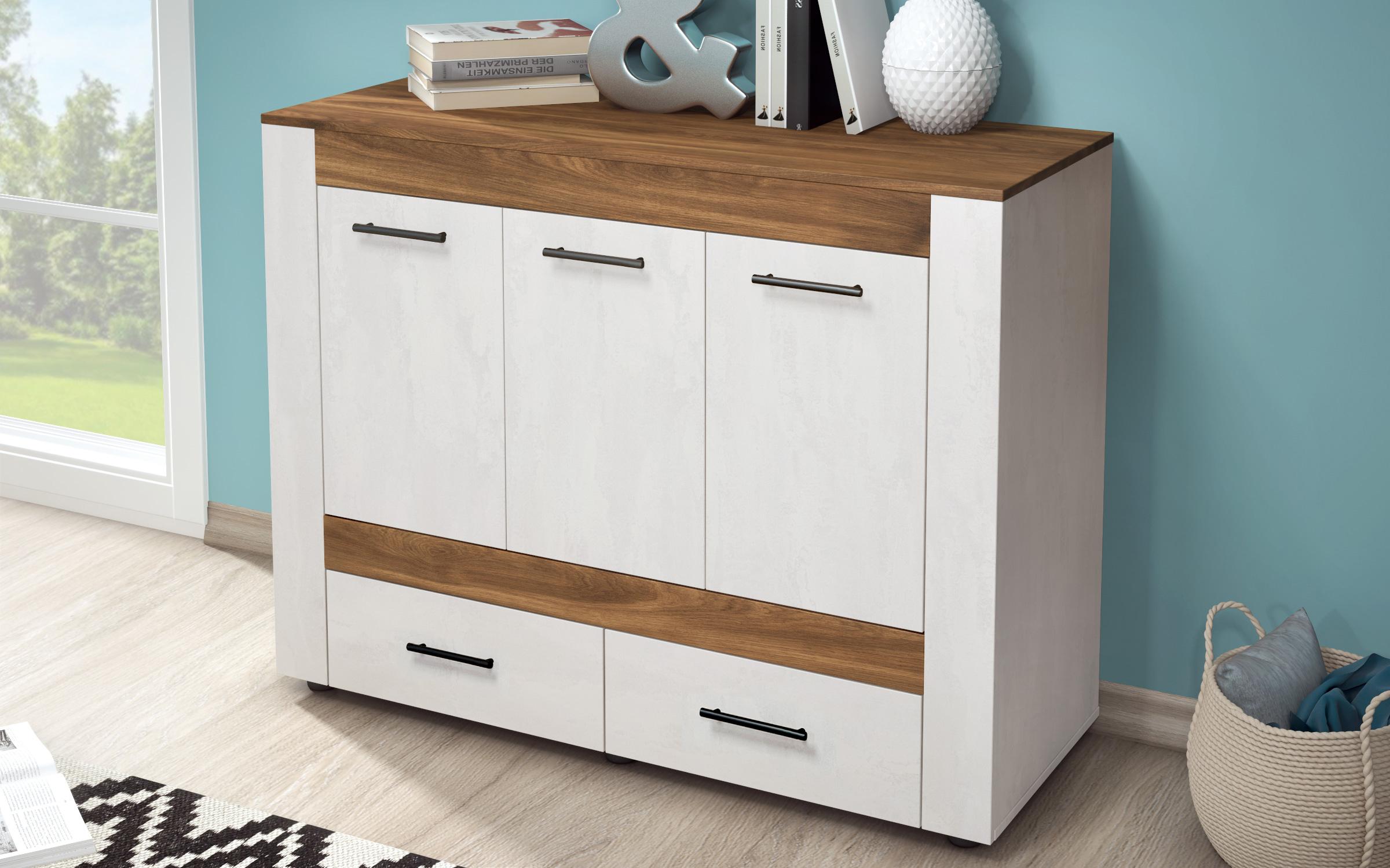 Comoda Credo, stejar coniac + Silk  2