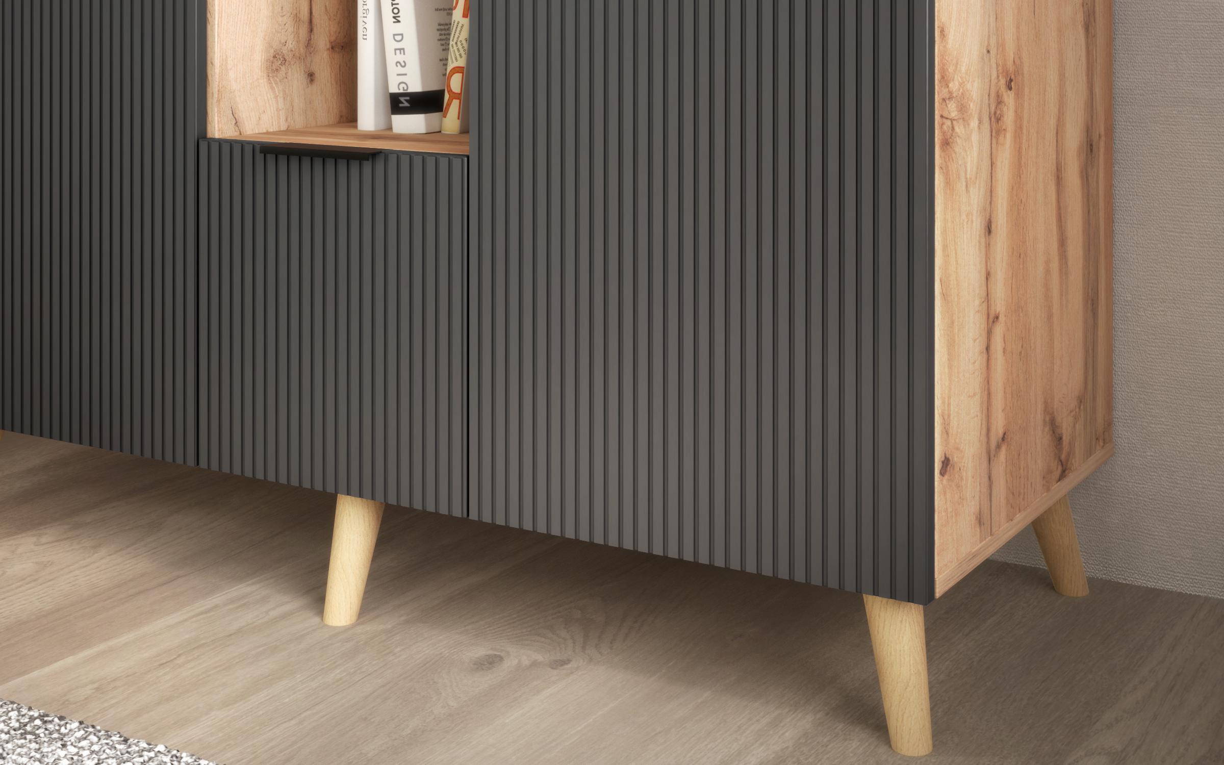 Comoda Leti, stejar apalaci + quartz 5
