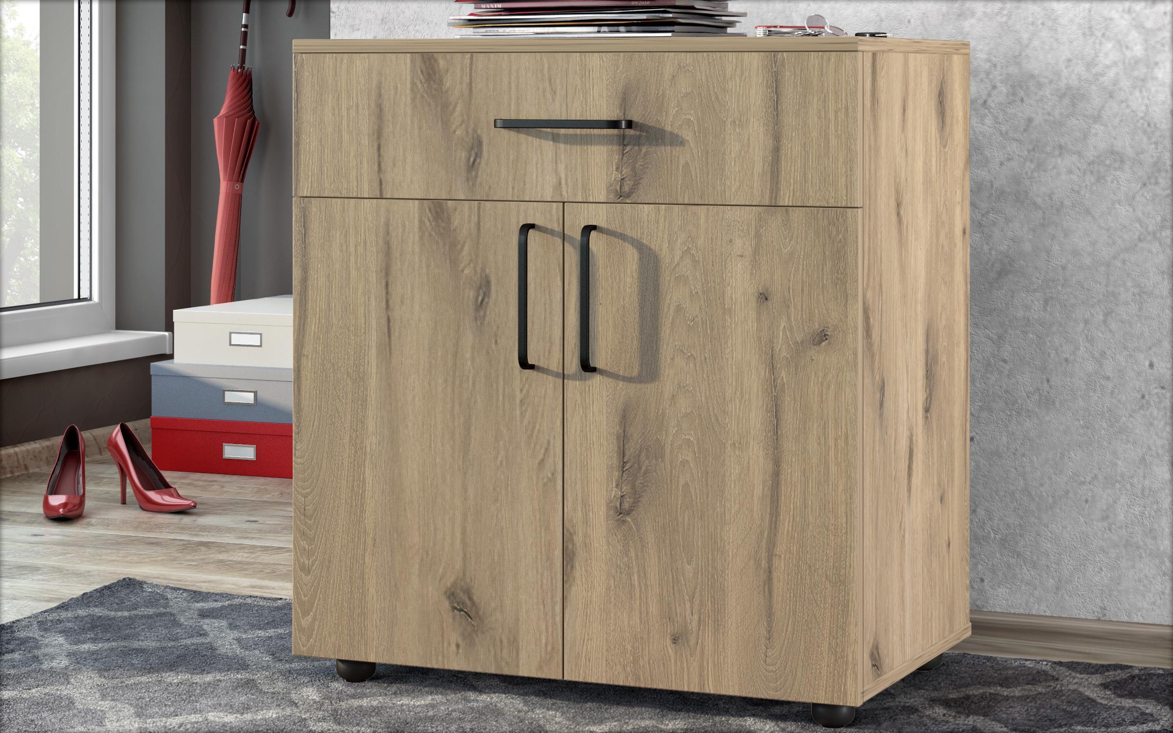 Comoda Mars-L, stejar scandinav deschis  1
