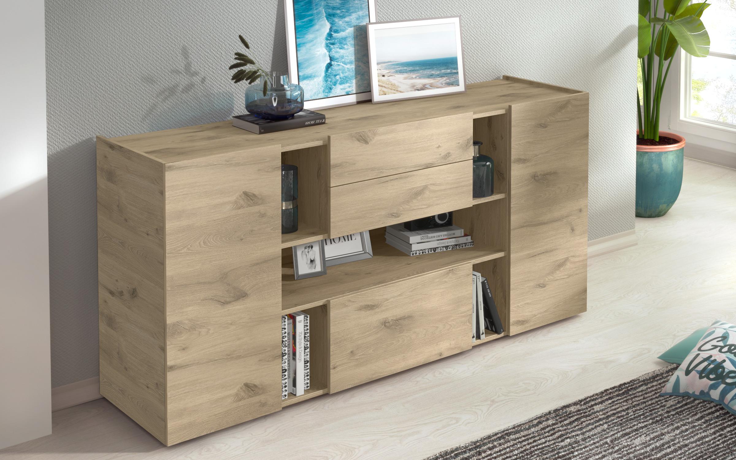Comoda Modiliani B, stejar scandinav deschis 3