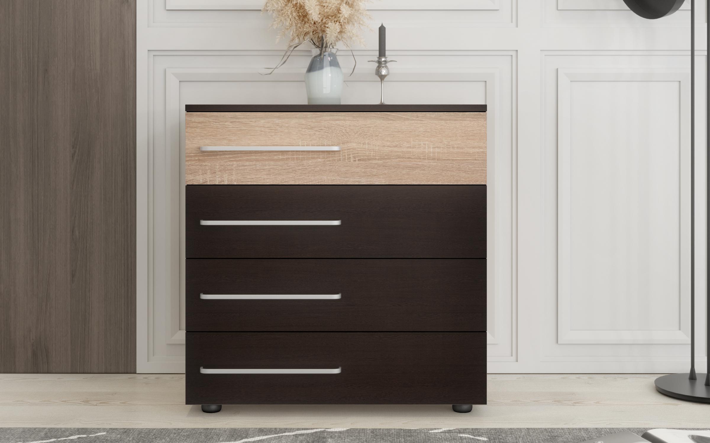 Comoda Ofelia, wenge + stejar sonoma  2