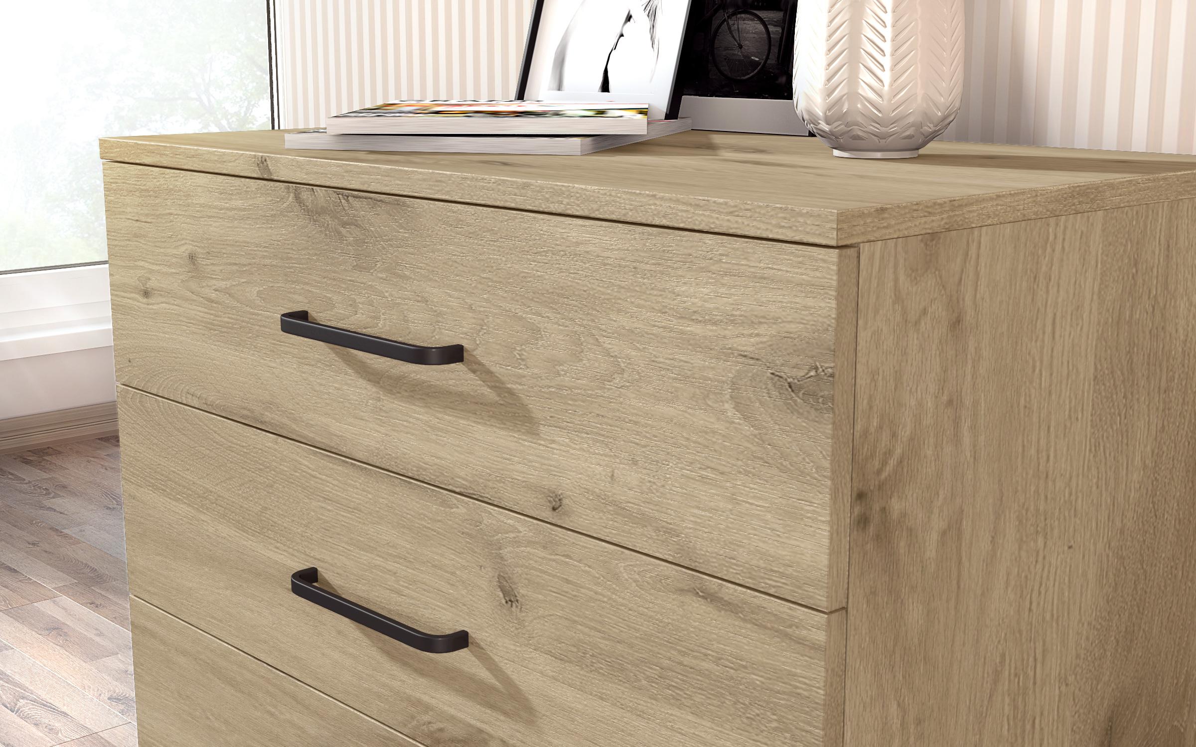Comoda SR-4, stejar scandinav deschis  2