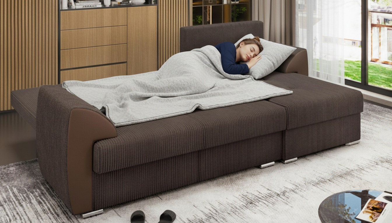 Coltar extensibil Nord, bej inchis  4