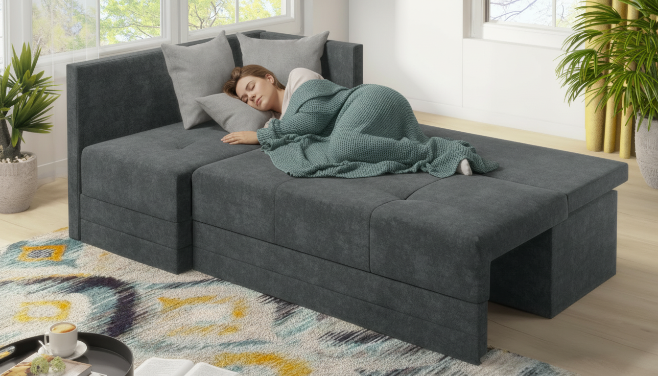 Раскладной угловой диван Алора, серый + светло-серый  4